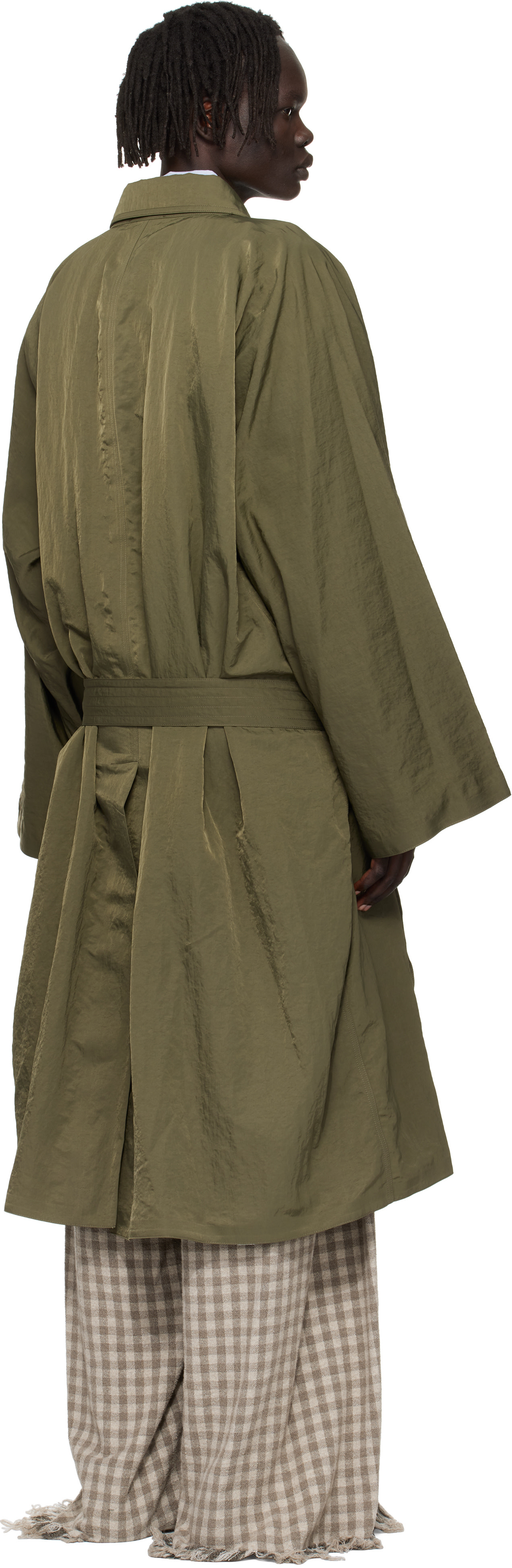 Hed Mayner - Trench froissé vert