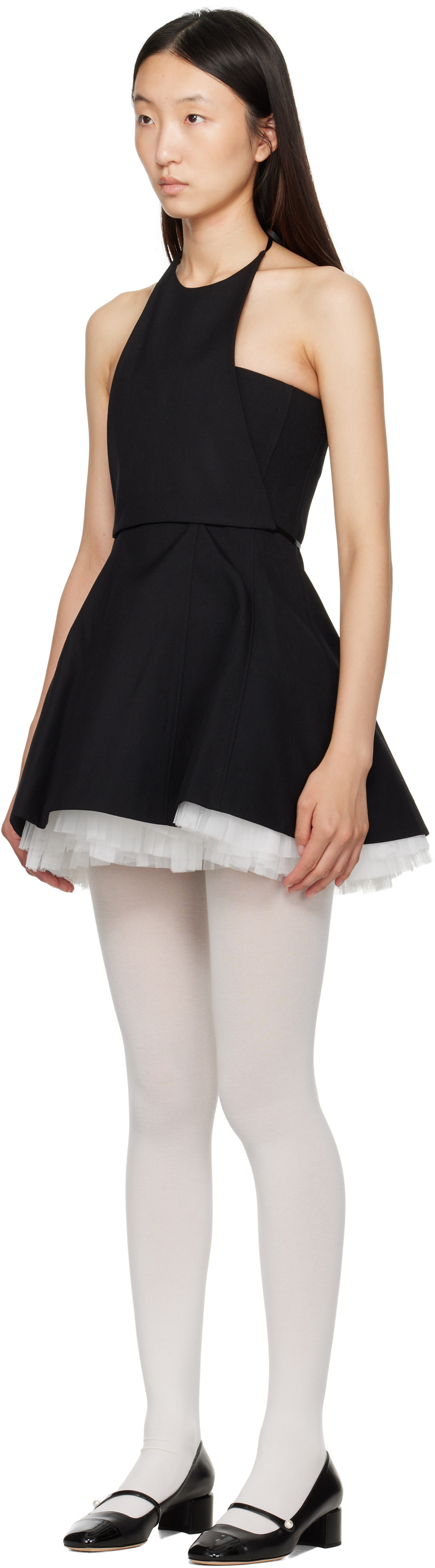 SHUSHU/TONG: Black Two-Piece Strapless Puffy Minidress | SSENSE