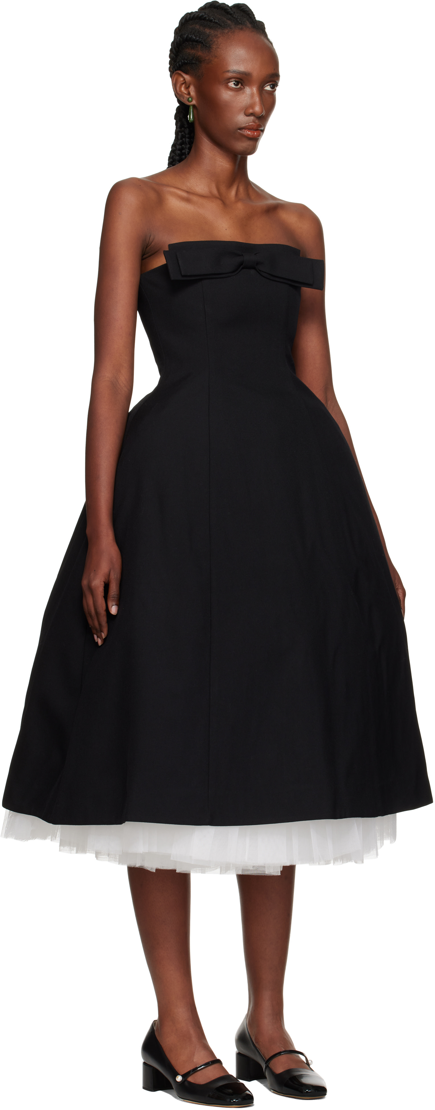 knee length dresses for ladies SEQUINS BANDEAU MIDI DRESS main image 1