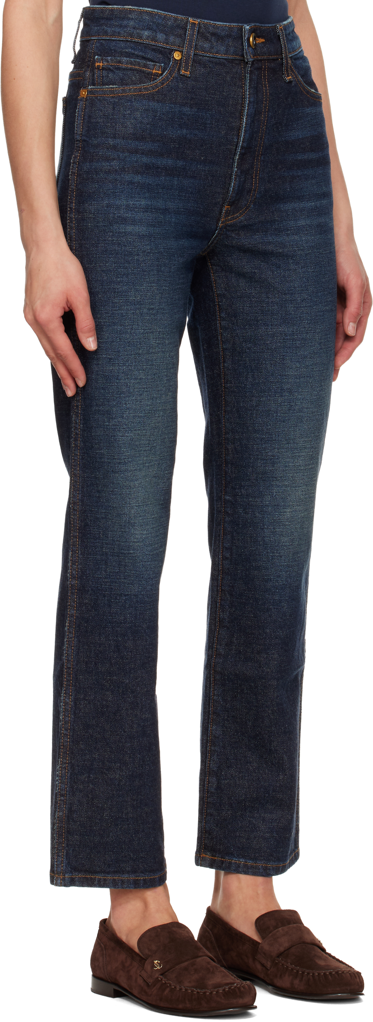 KHAITE - Jean extensible Abigail bleu
