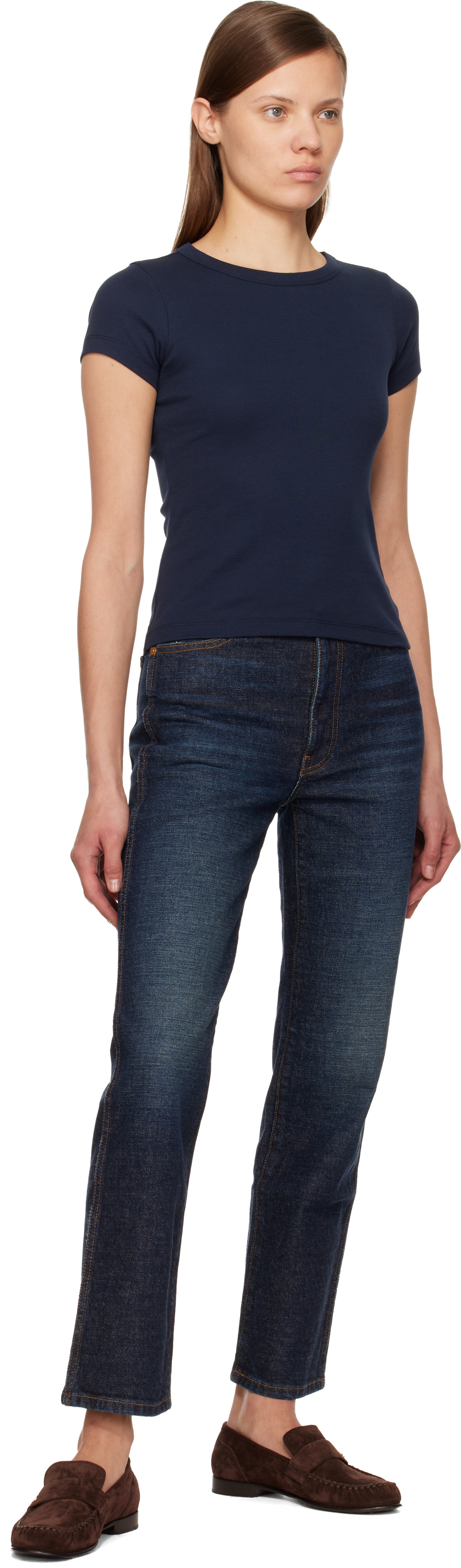 KHAITE - Jean extensible Abigail bleu