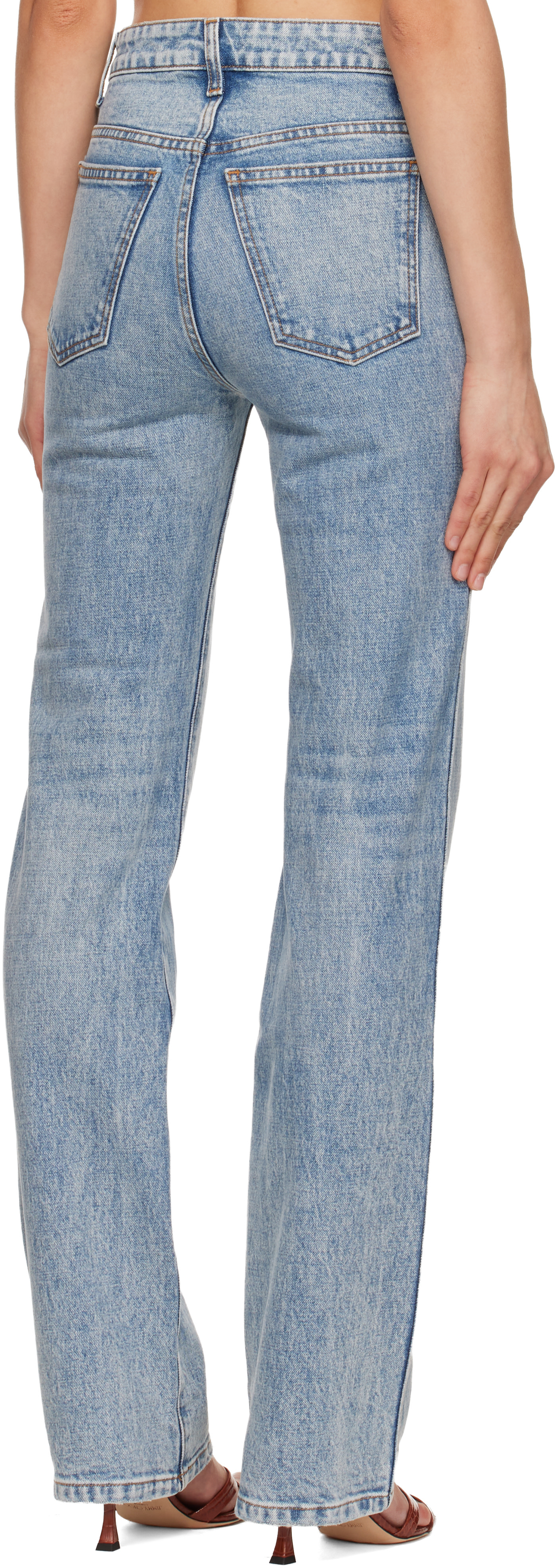 KHAITE - Jean extensible Danielle bleu