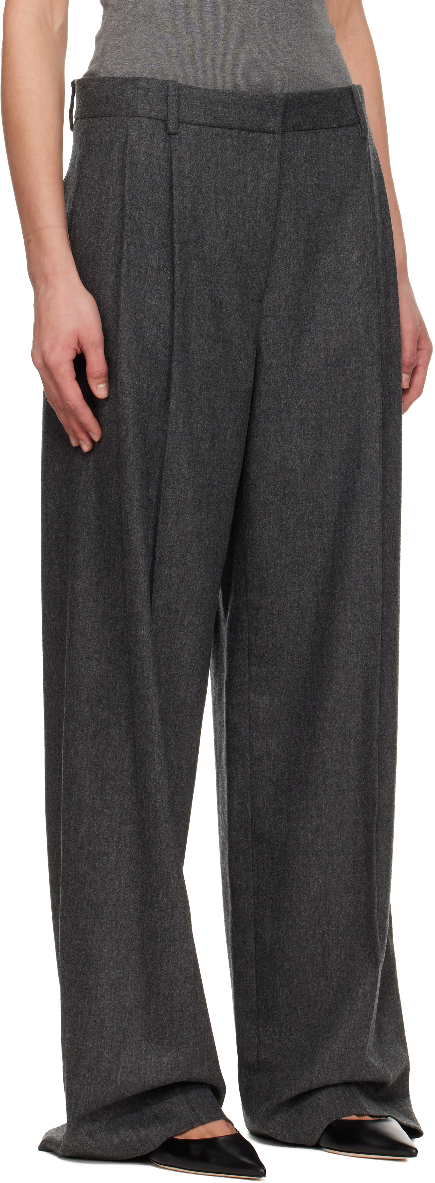 KHAITE - Pantalon August gris