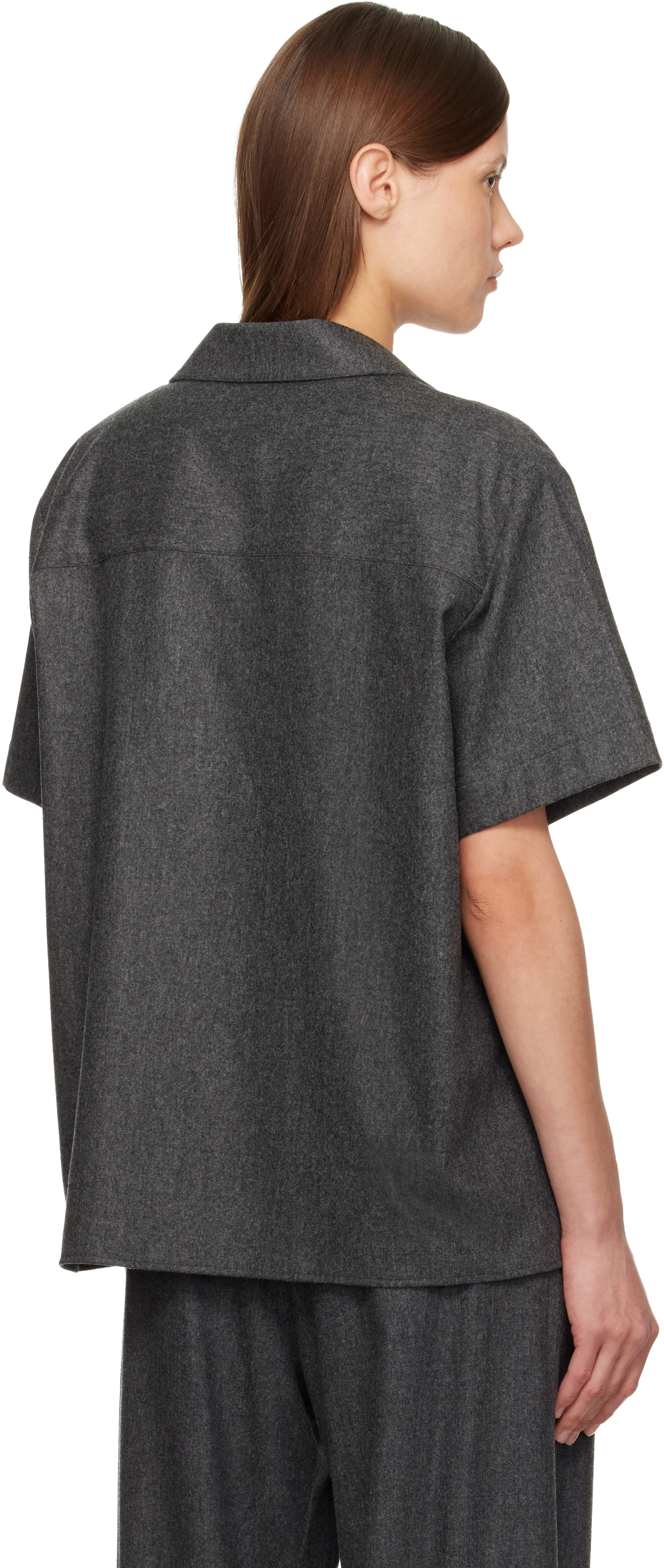 KHAITE - Chemise Riordan gris