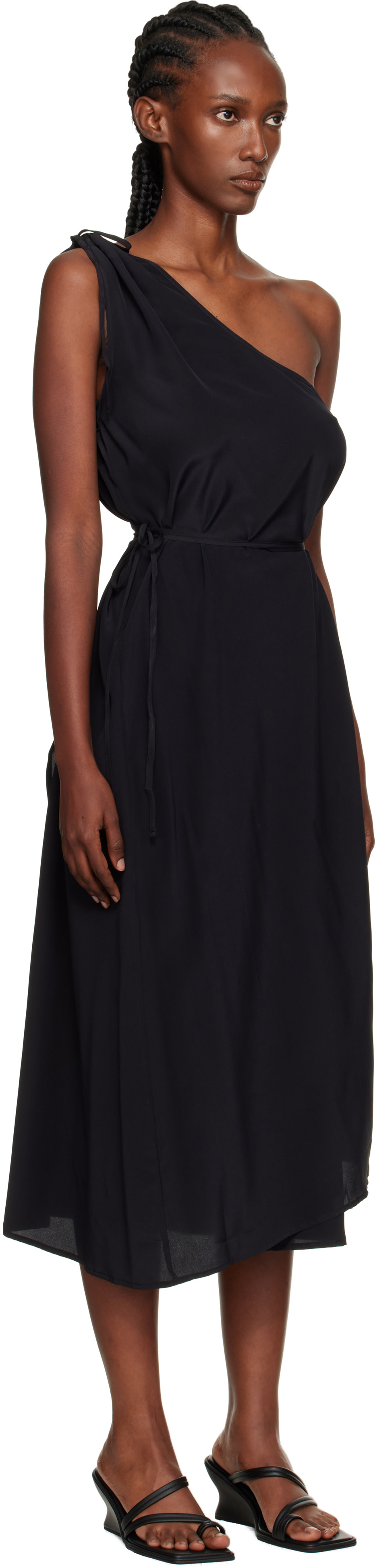 Baserange - Robe midi View noire