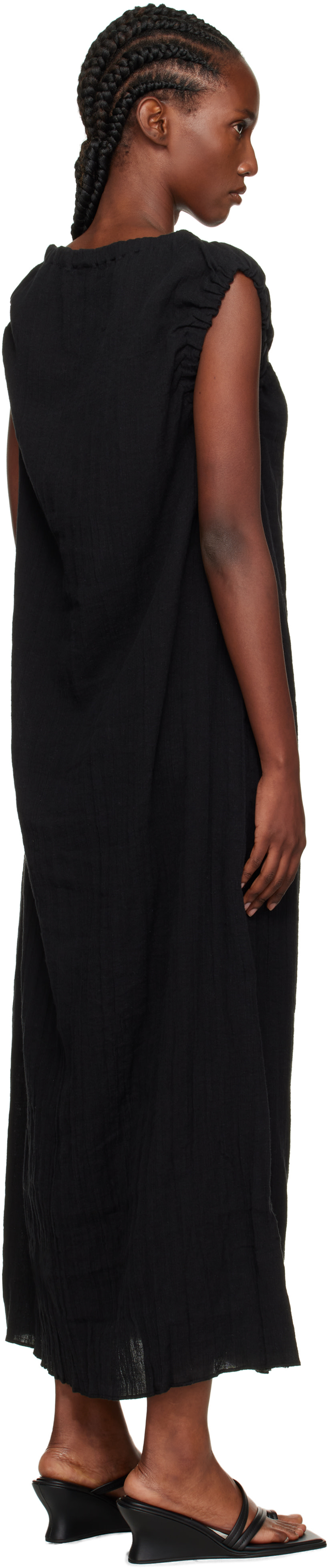 Baserange - Robe longue Mia noire