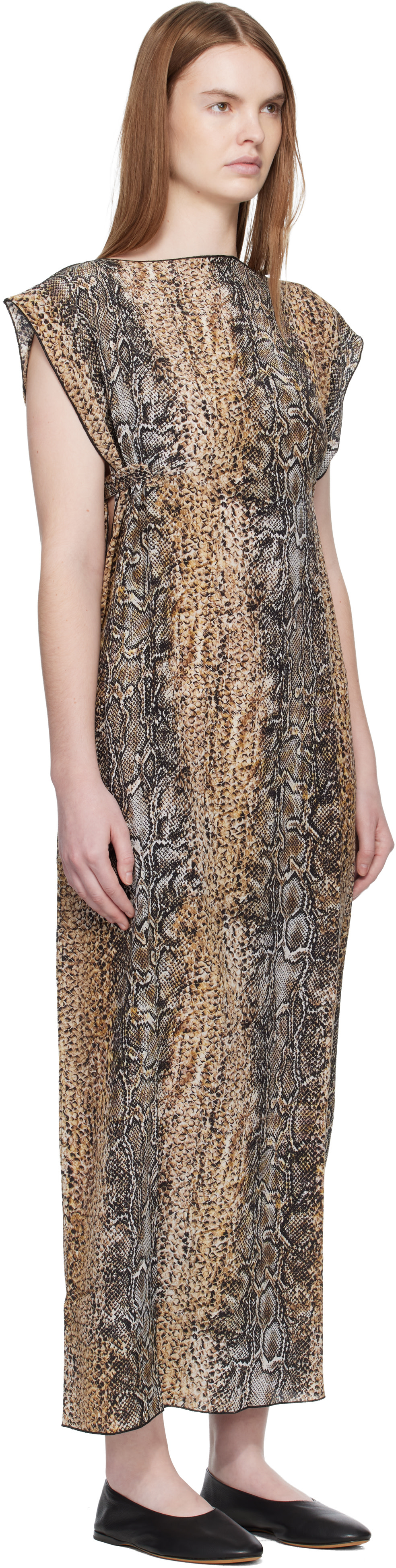 Baserange - Robe longue Rema beige
