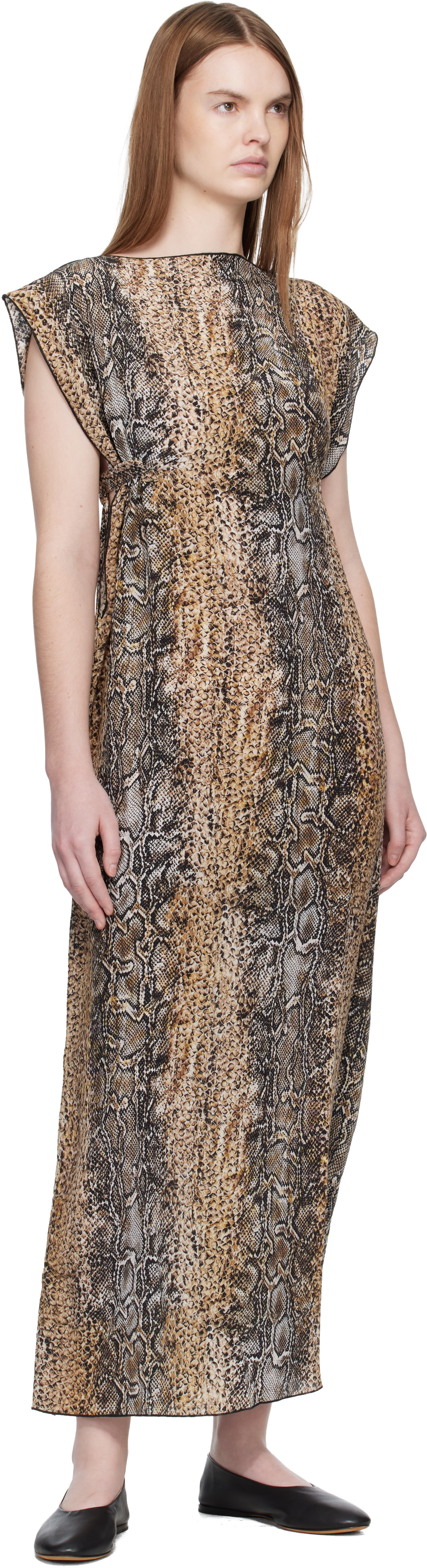 Baserange - Robe longue Rema beige
