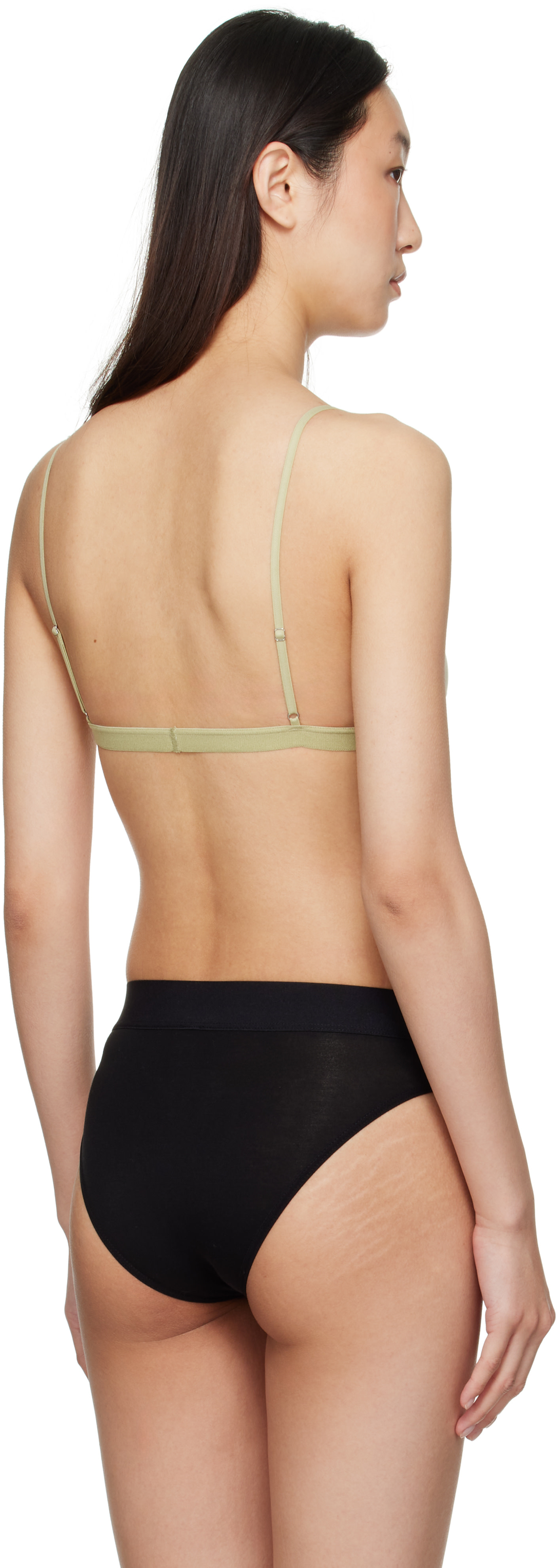 Baserange: Green Mississippi Bra | SSENSE