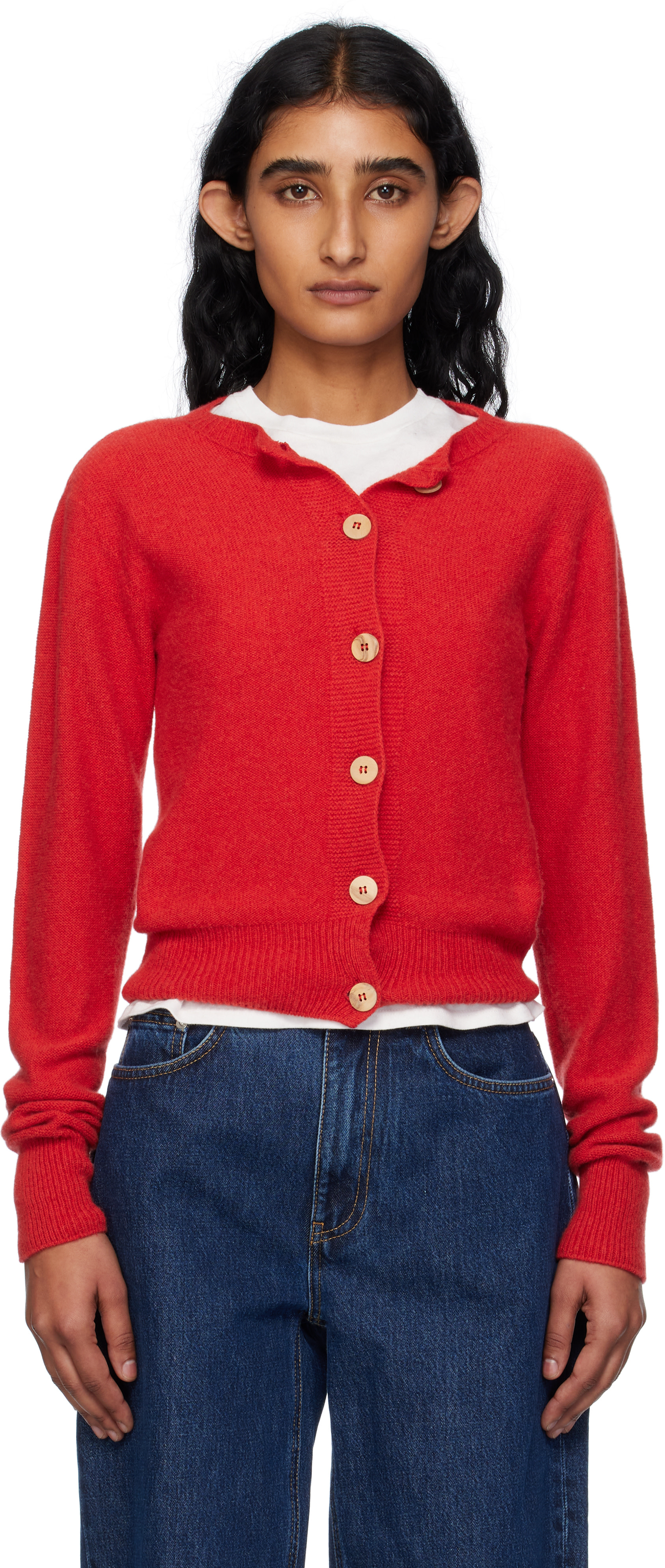 Baserange - Cardigan Tier rouge