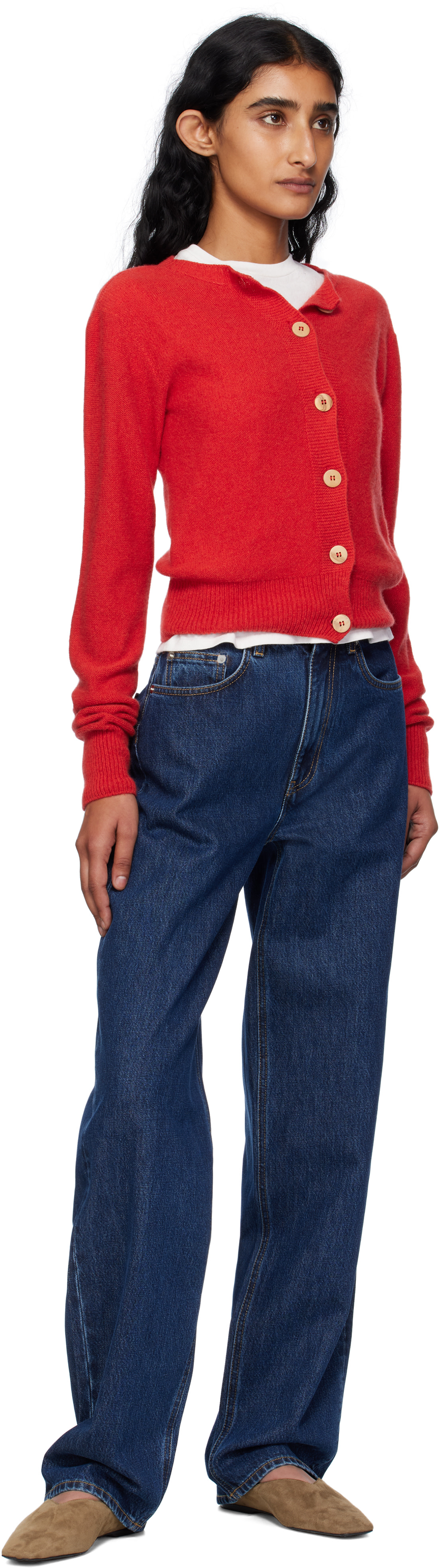 Baserange - Cardigan Tier rouge