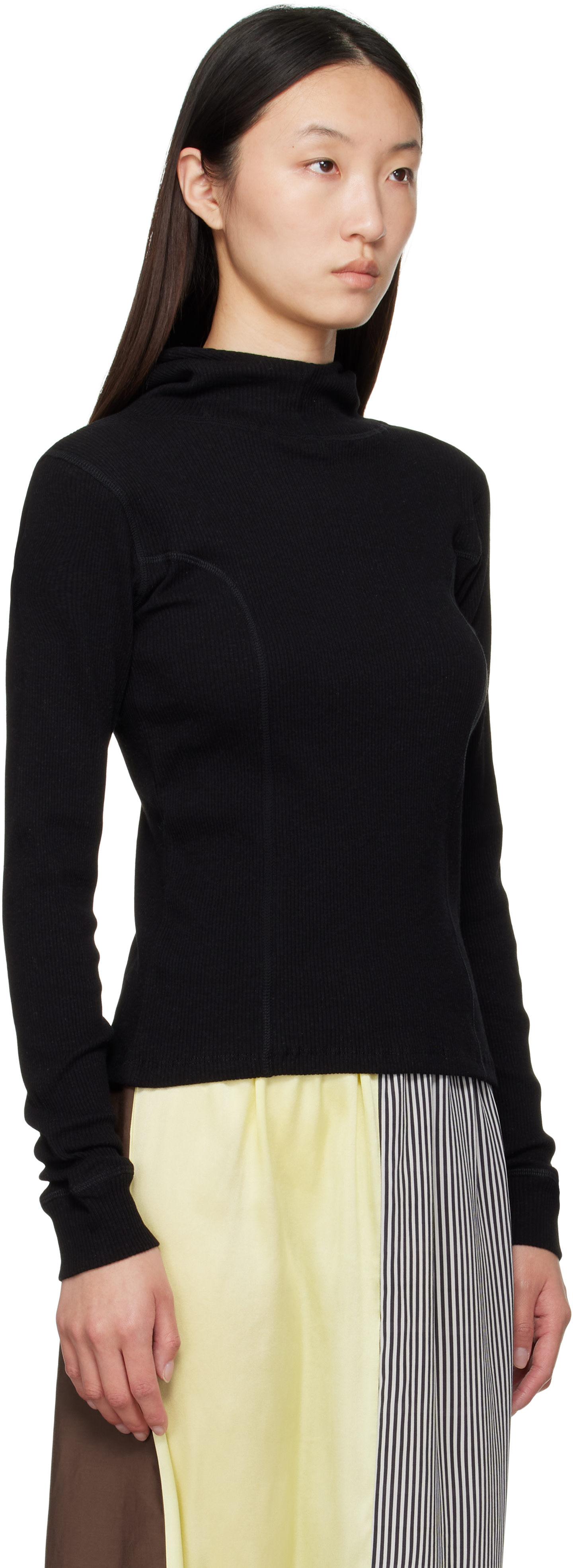 Baserange - Pull à capuche Hanifa noir