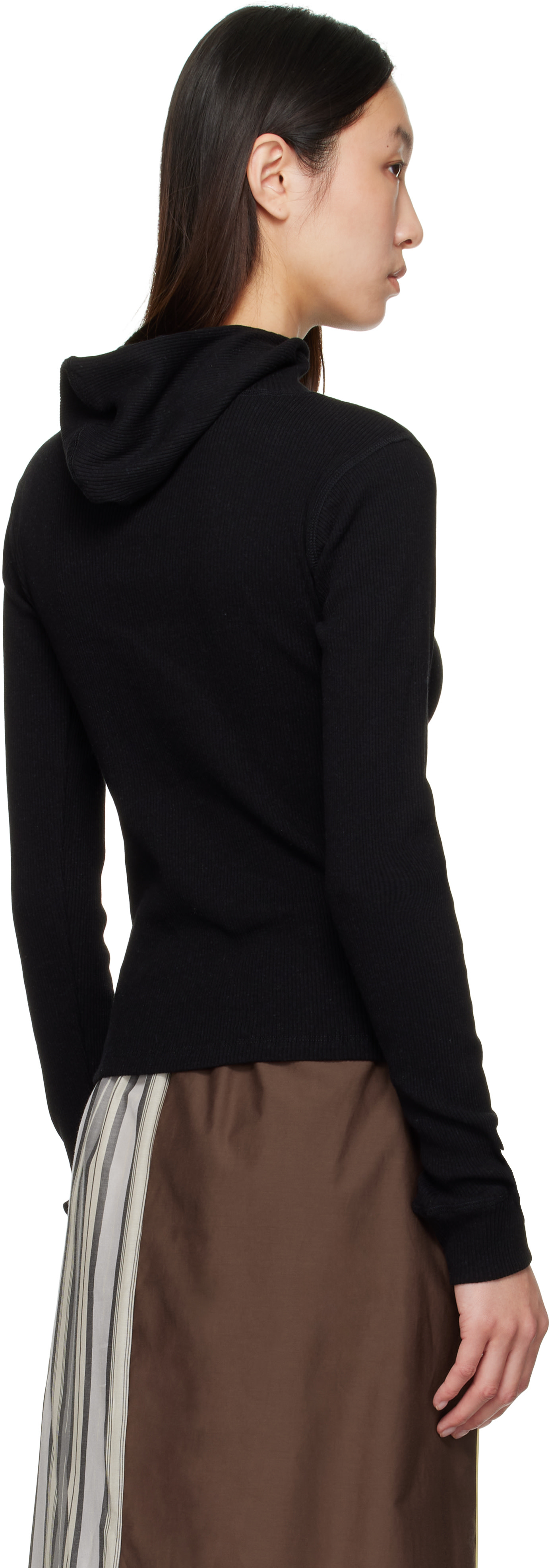 Baserange - Pull à capuche Hanifa noir