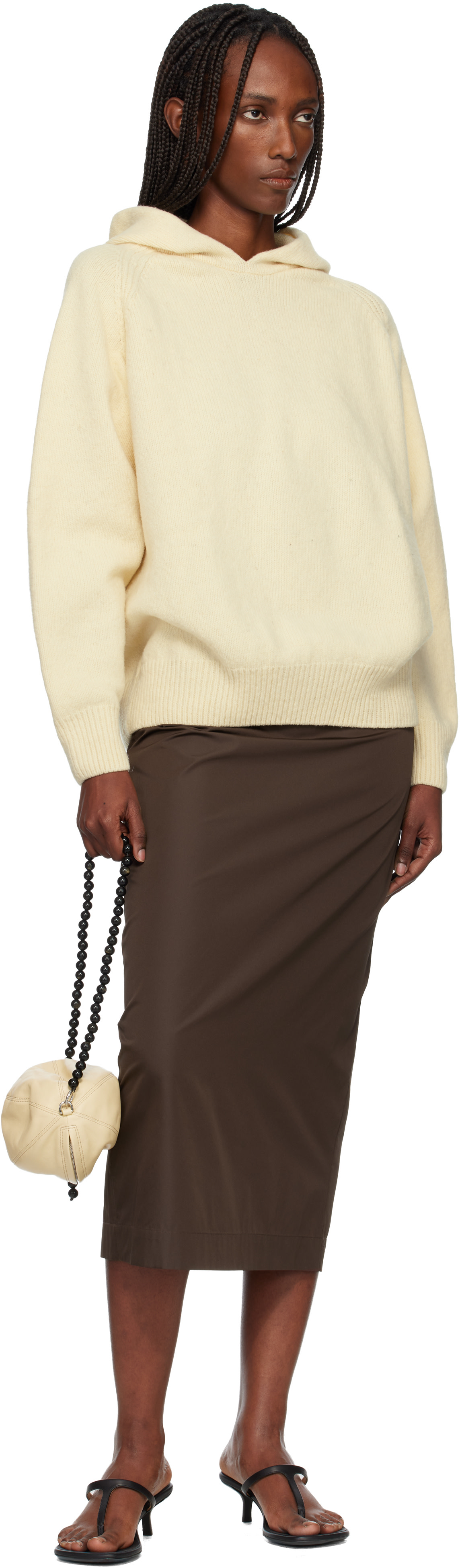 Baserange: Off-White Soar Hoodie | SSENSE Baserange: Off-White Soar Hoodie | SSENSE