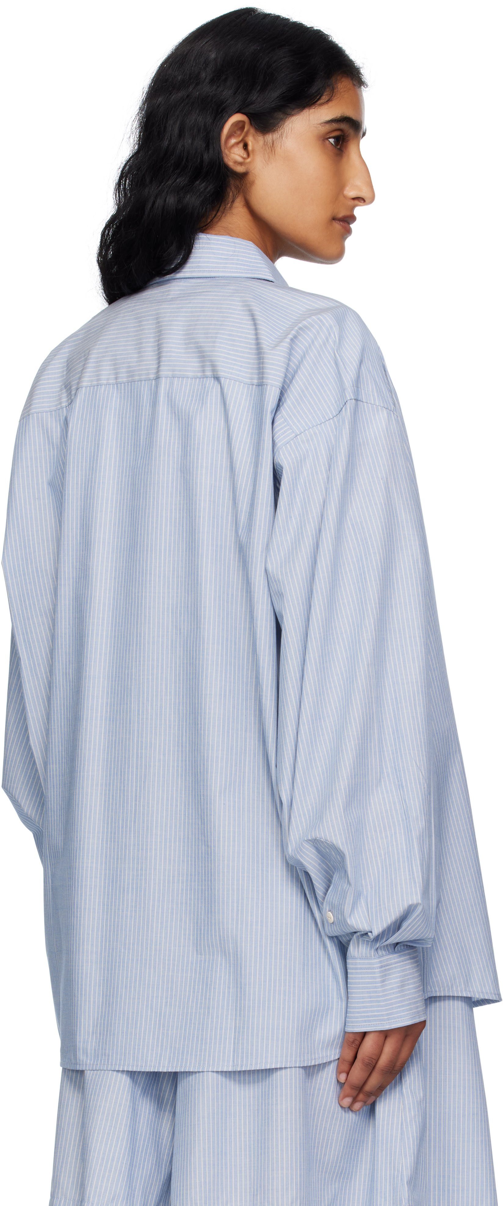 Baserange: Blue Claude Shirt | SSENSE