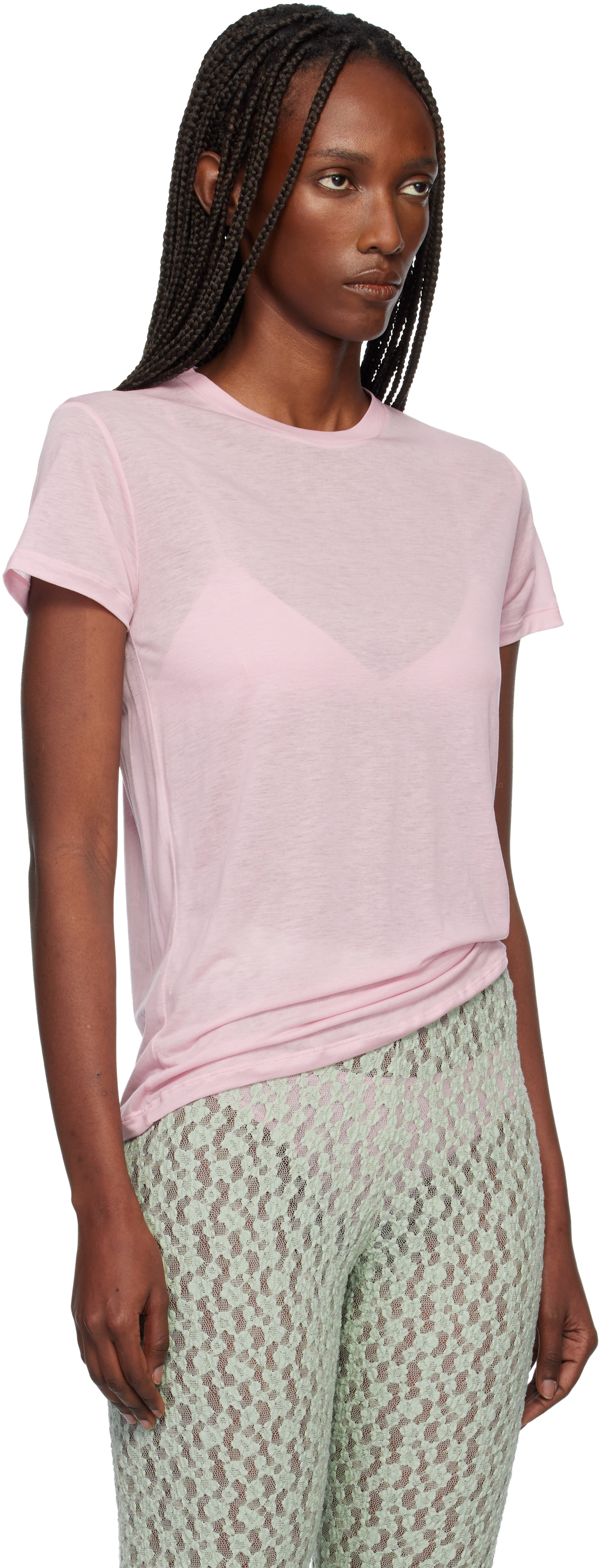 Baserange: ピンク Bamboo Tシャツ | SSENSE 日本 Baserange: ピンク Bamboo Tシャツ | SSENSE 日本