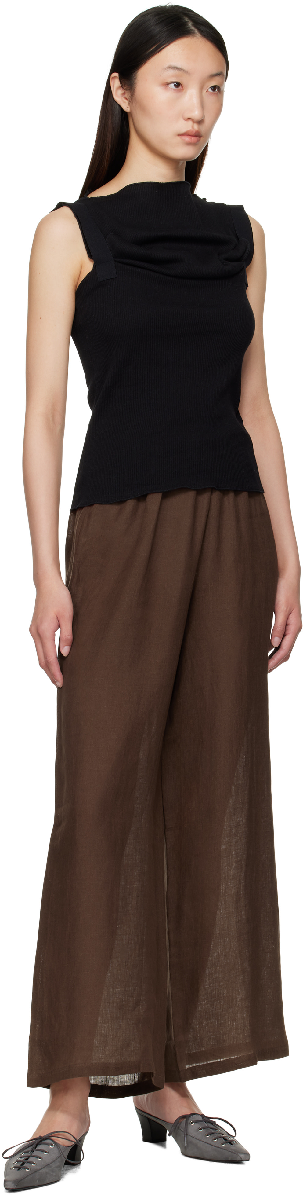 Baserange: Black Lud Top | SSENSE