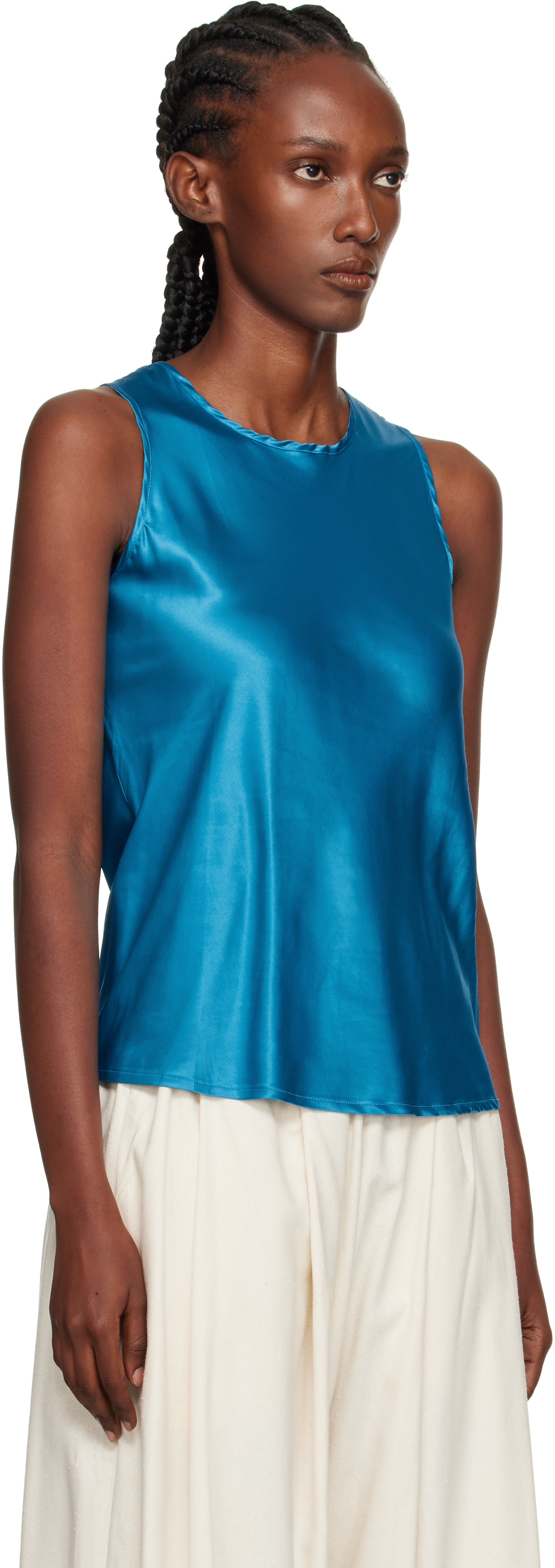 Baserange: Blue Dydine Tank Top | SSENSE