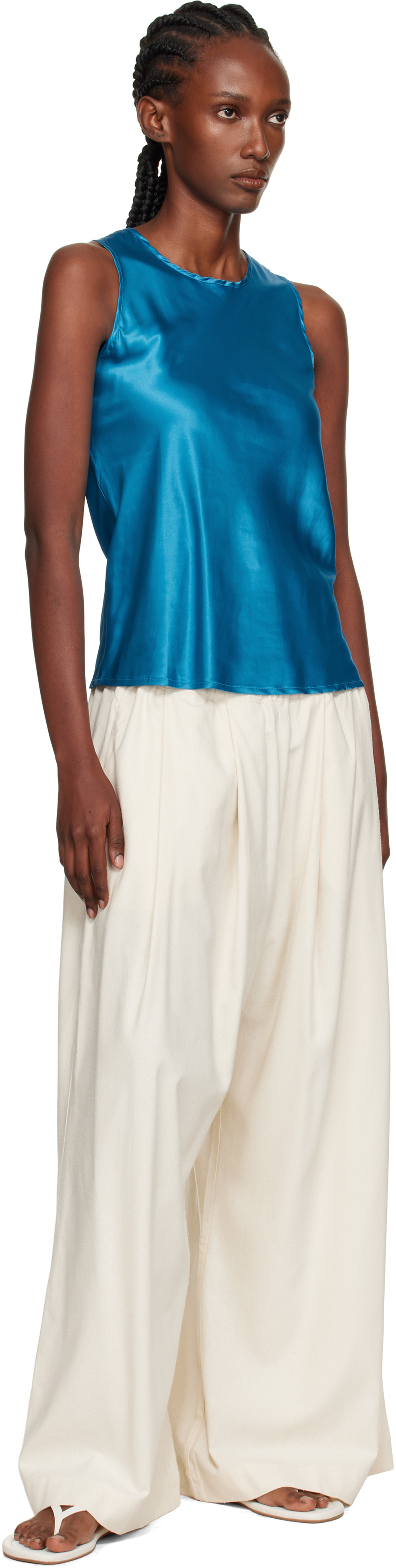 Baserange: Blue Dydine Tank Top | SSENSE
