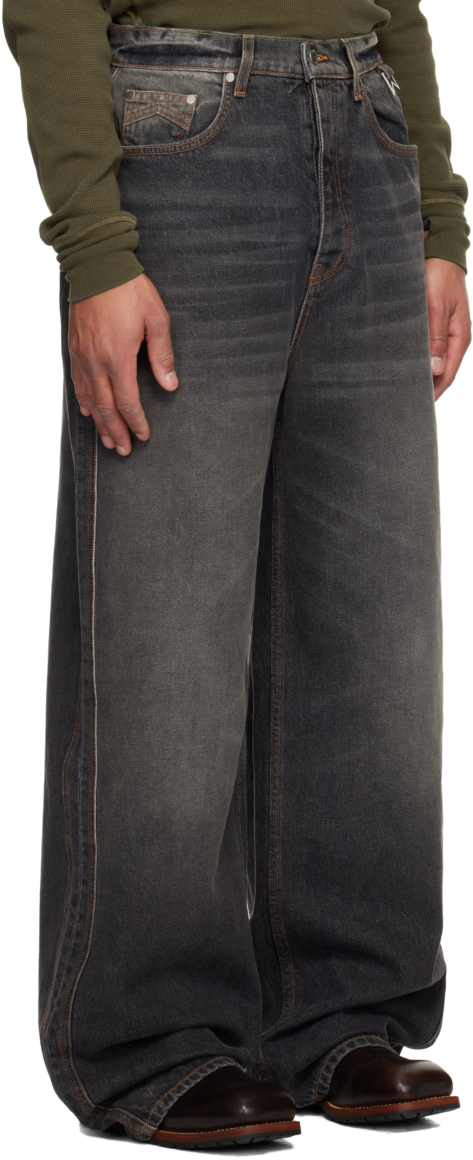 Rhude - Jean ample Traxedo gris