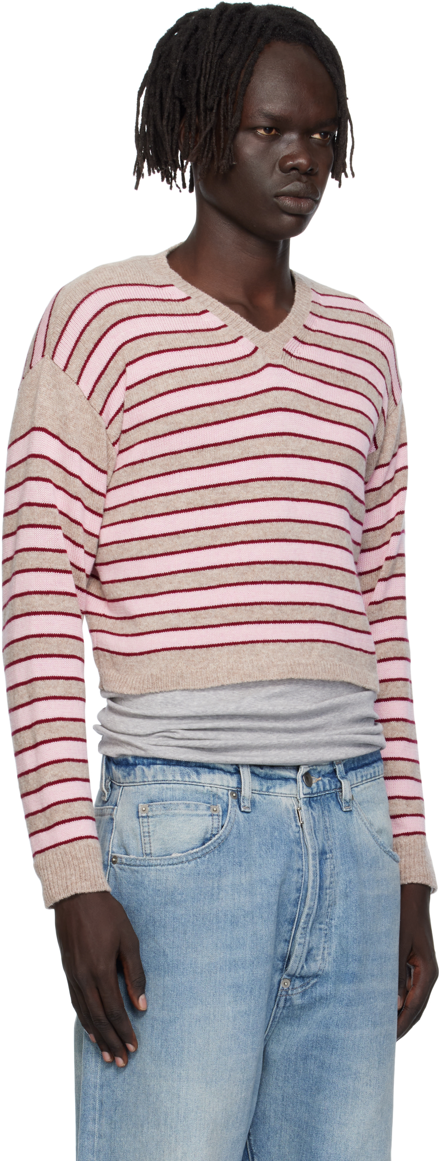 Ashley Williams - Pull Molly beige en tricot