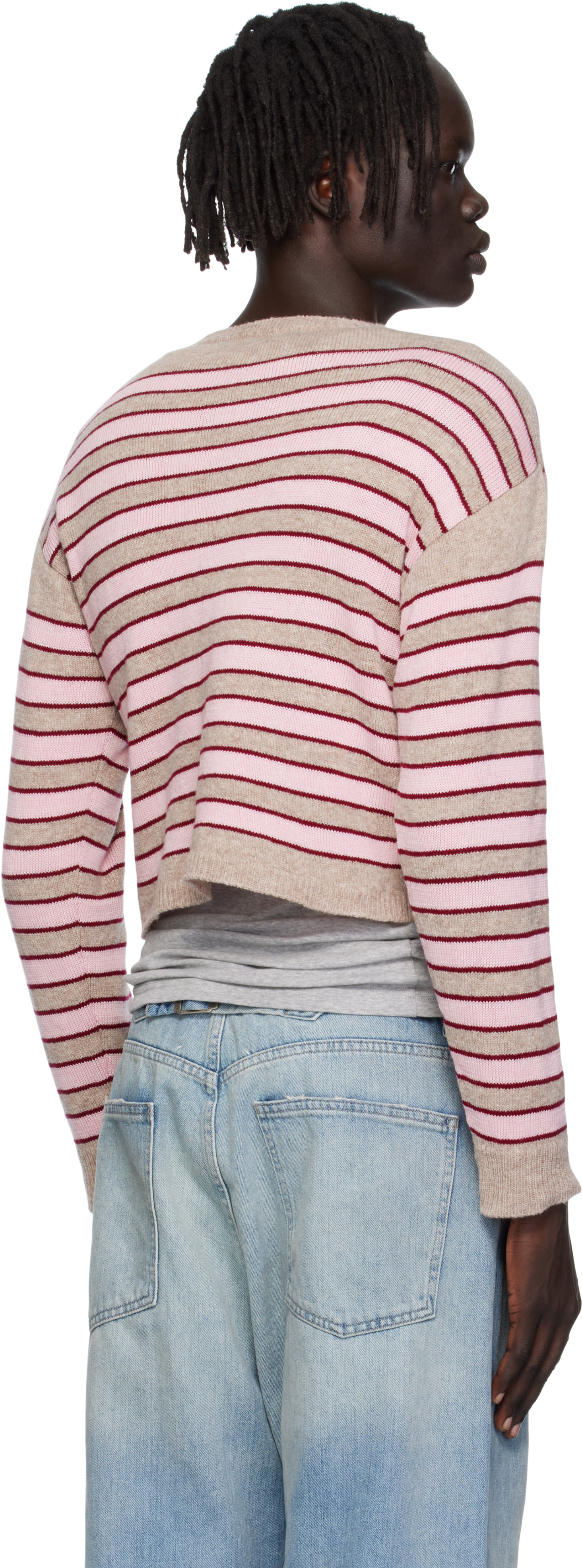 Ashley Williams - Pull Molly beige en tricot