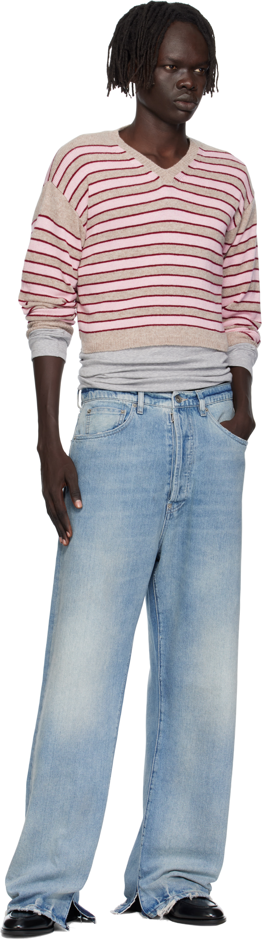 Ashley Williams - Pull Molly beige en tricot