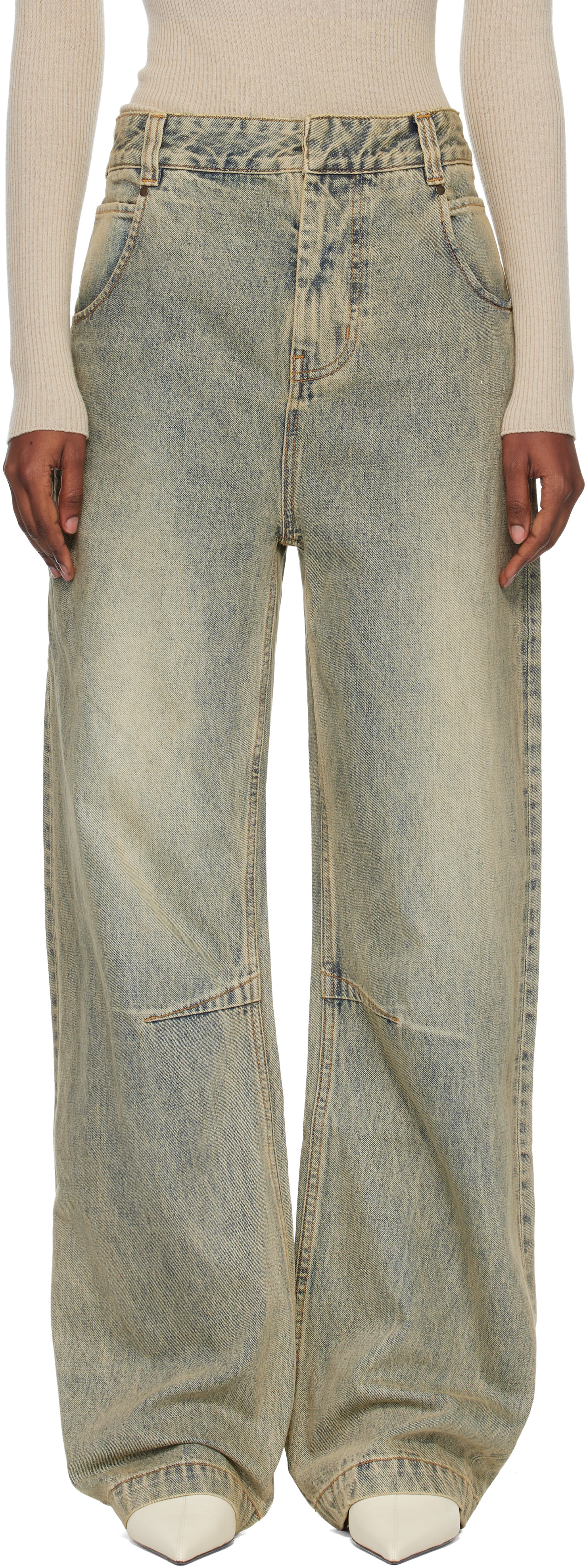 Entire Studios: Blue Gem Jeans | SSENSE