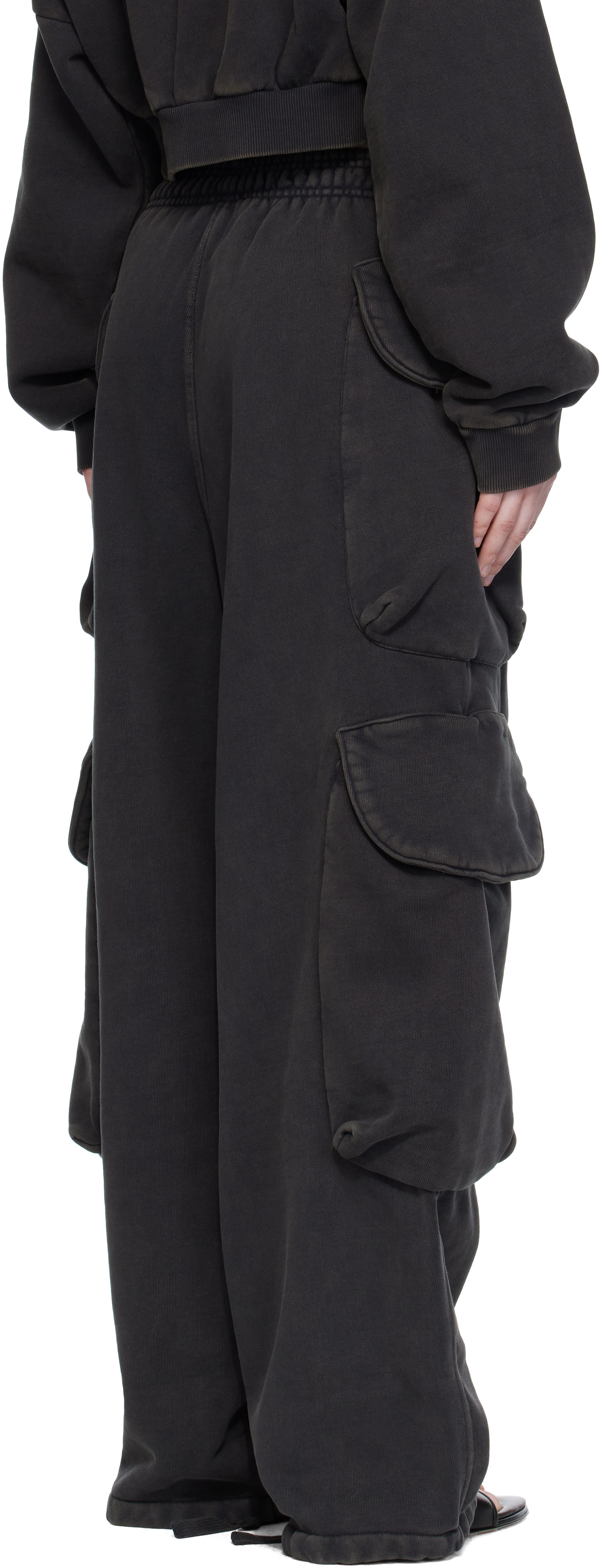 Entire Studios: Black Heavy Gocar Cargo Pants | SSENSE Canada