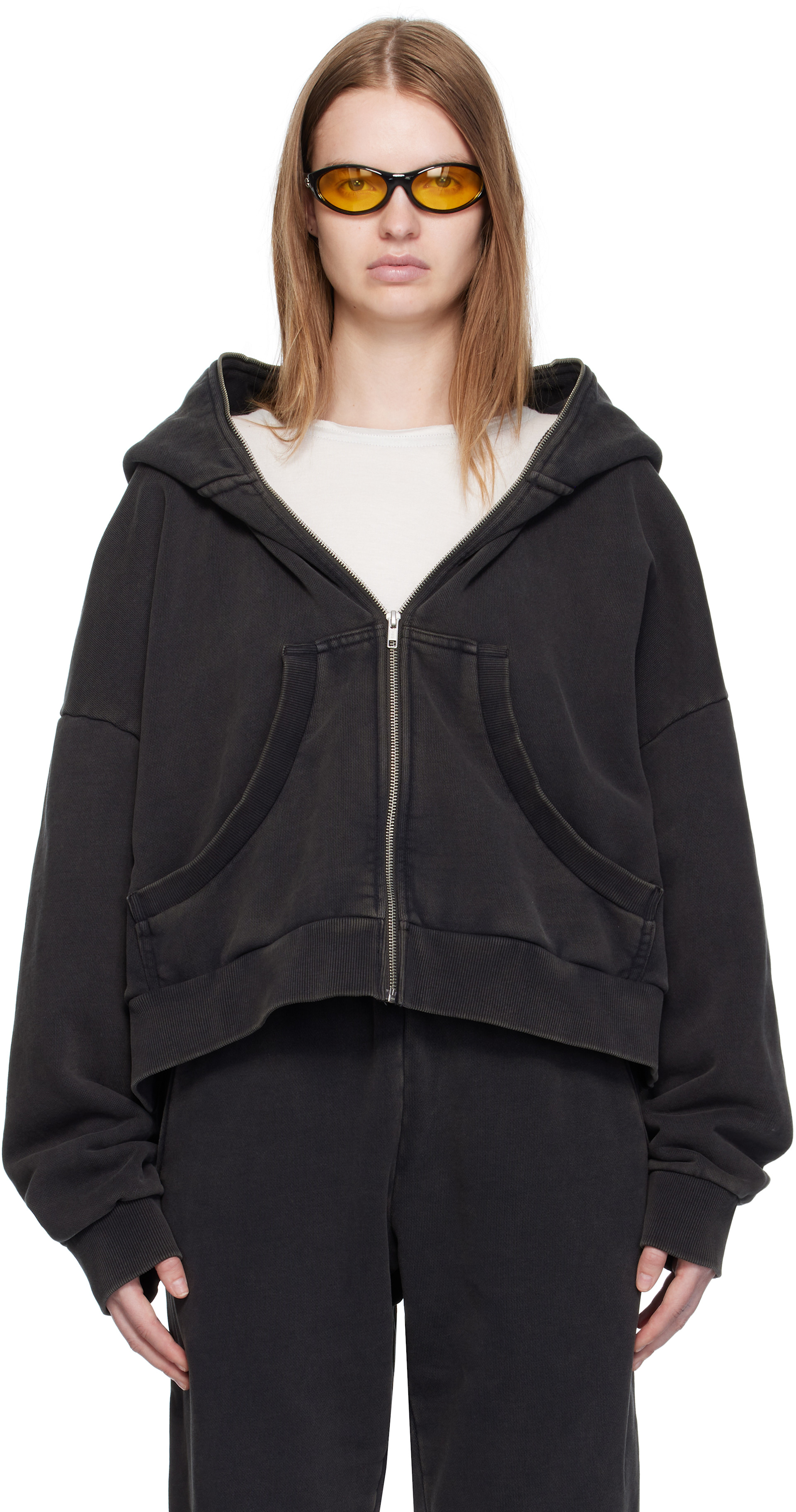 Entire Studios: Black Eternal Zip Hoodie | SSENSE