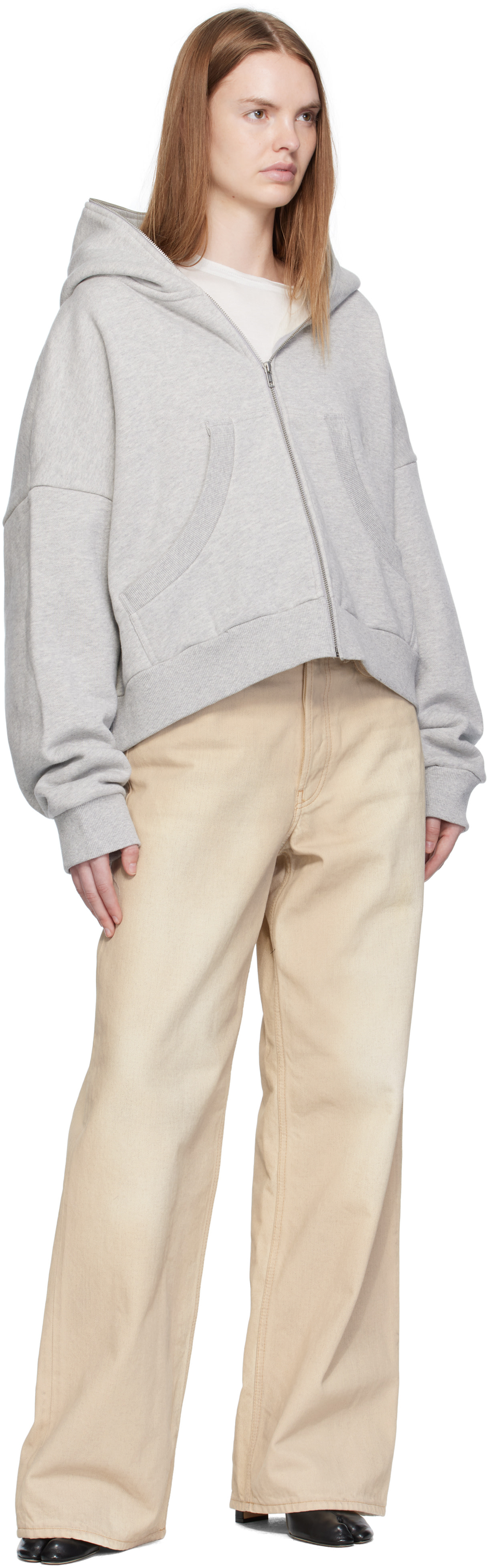 Entire Studios: Gray Eternal Zip Hoodie | SSENSE Germany