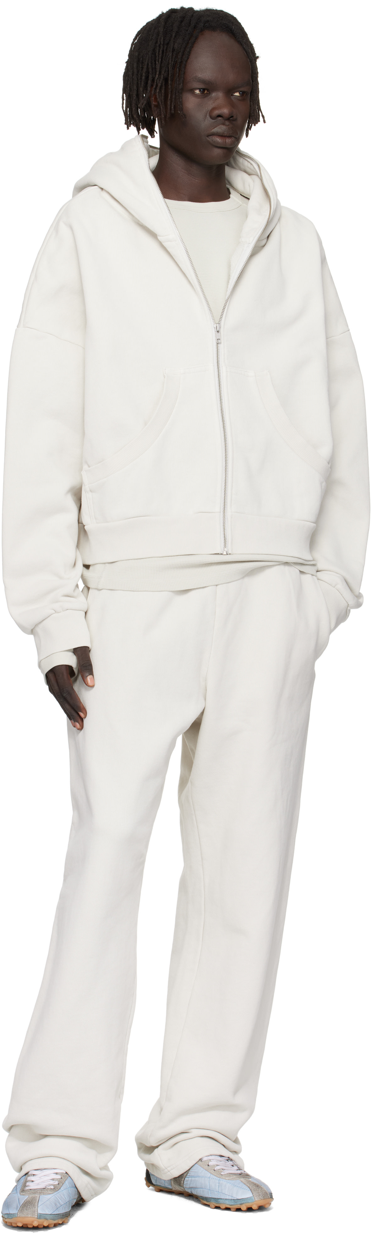 entire studios フーディ Entire Studios: Off-White Eternal Zip Hoodie | SSENSE Canada