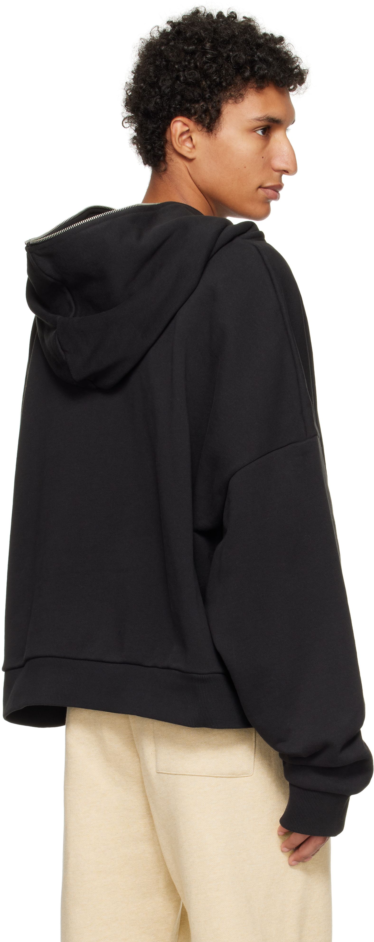 Entire Studios: Black Eternal Zip Hoodie | SSENSE
