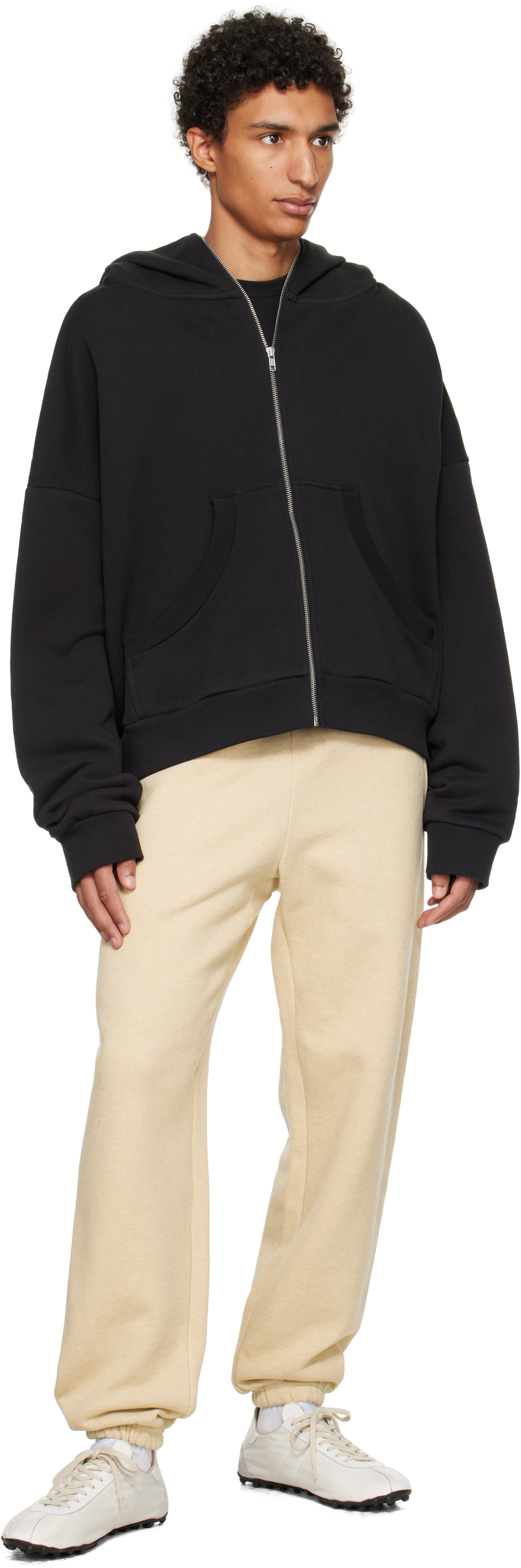 Entire Studios: Black Eternal Zip Hoodie | SSENSE Canada