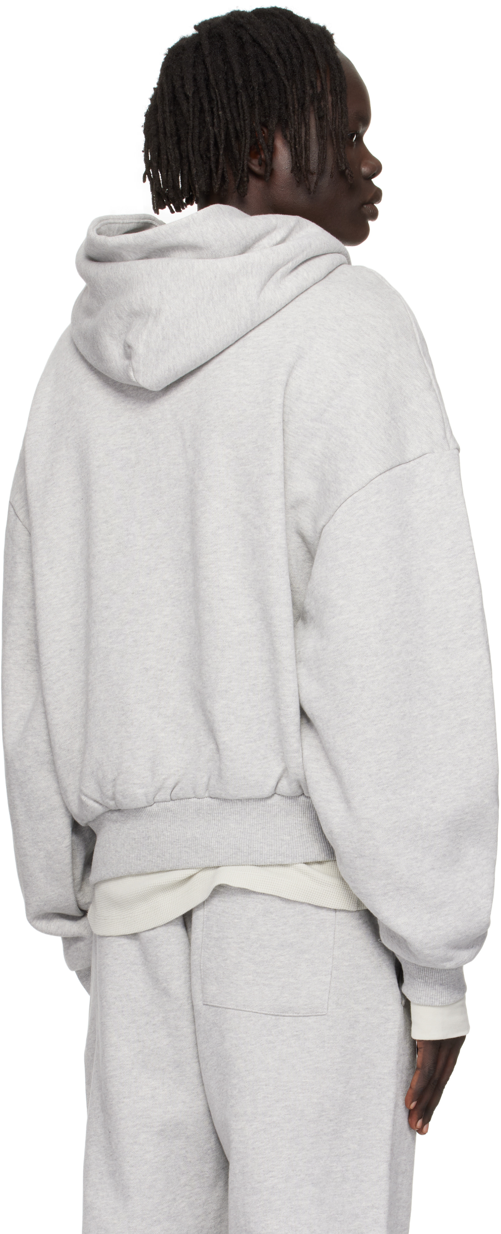トップス entire studios 24ss hoodie thermal hood black - entire studios