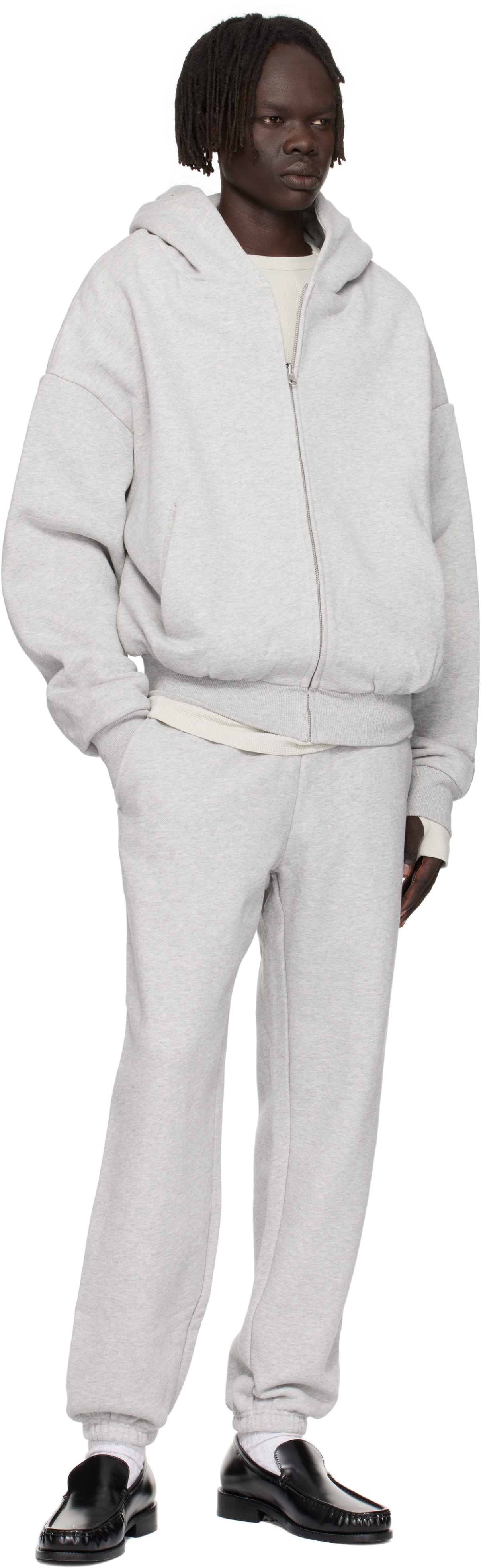 トップス entire studios 24ss hoodie thermal hood black - entire studios