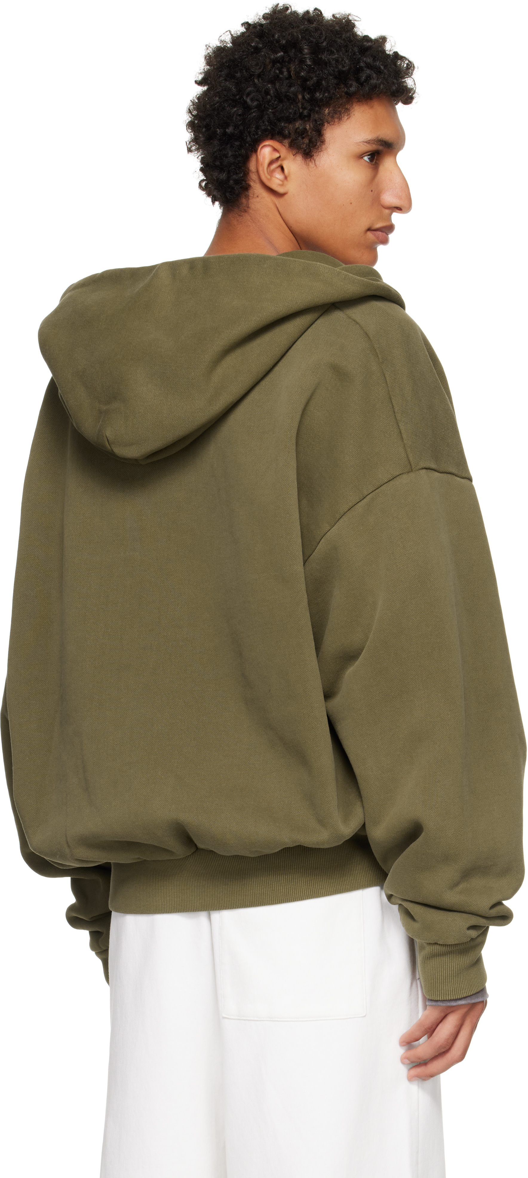 Entire Studios - Pull à capuche isotherme kaki