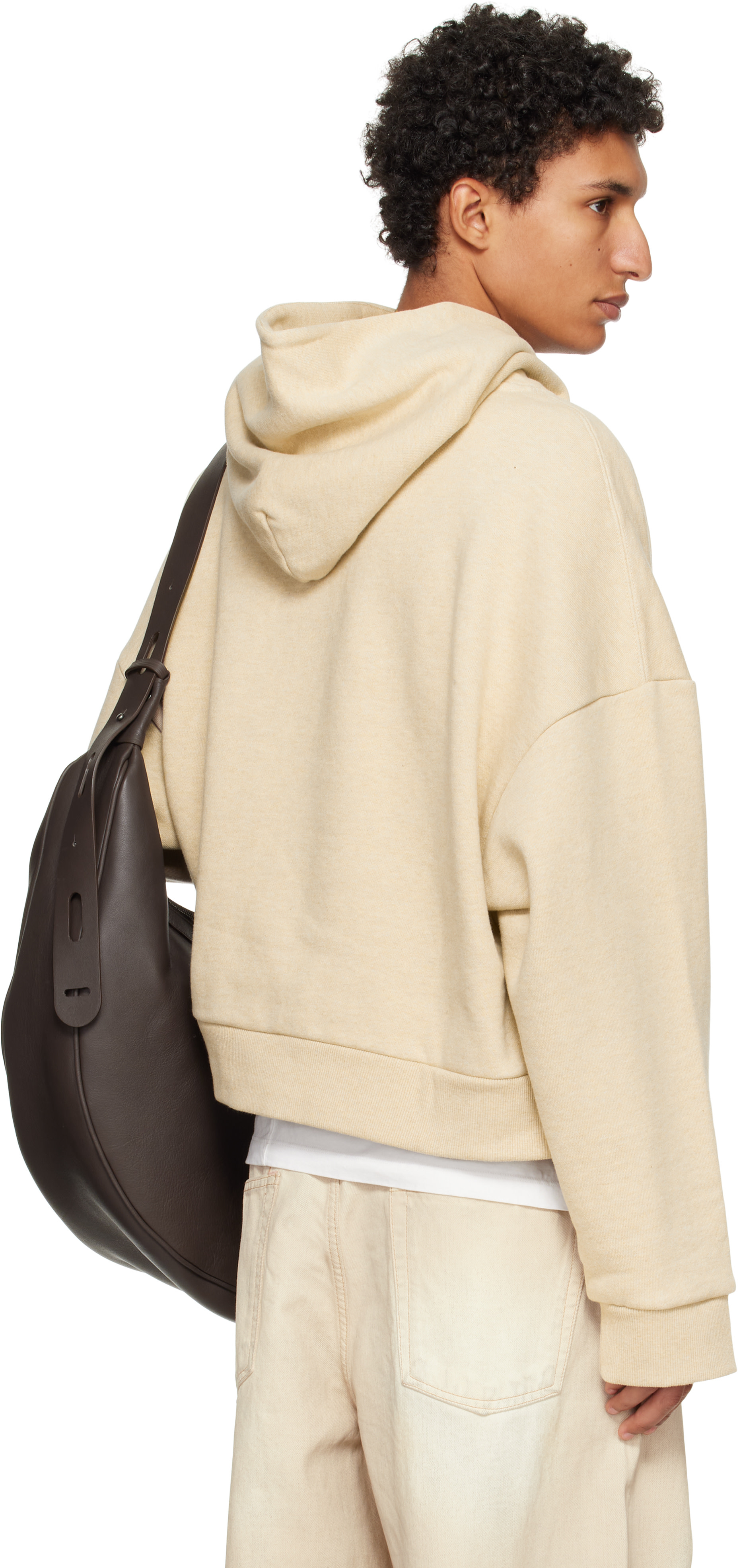 Entire Studios - Pull à capuche épais beige