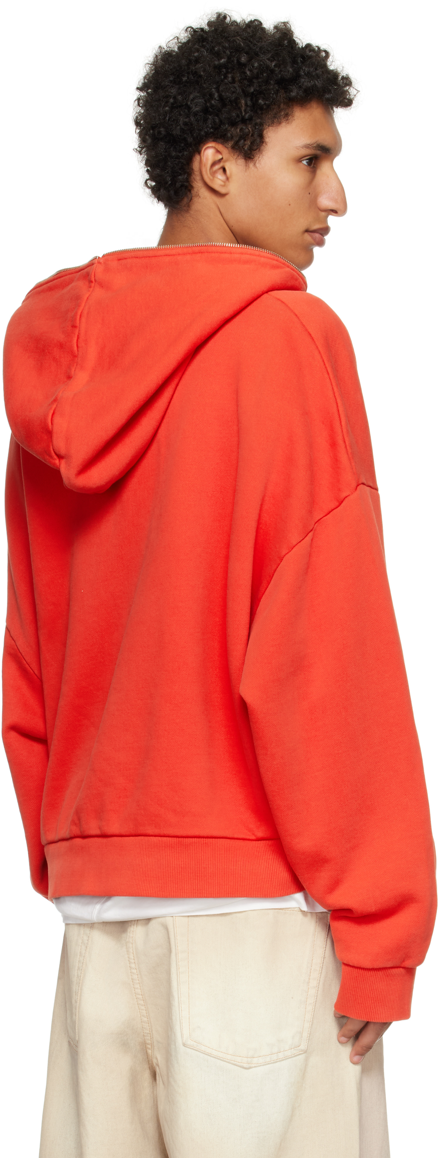 Entire Studios: Red Eternal Zip Hoodie | SSENSE Canada