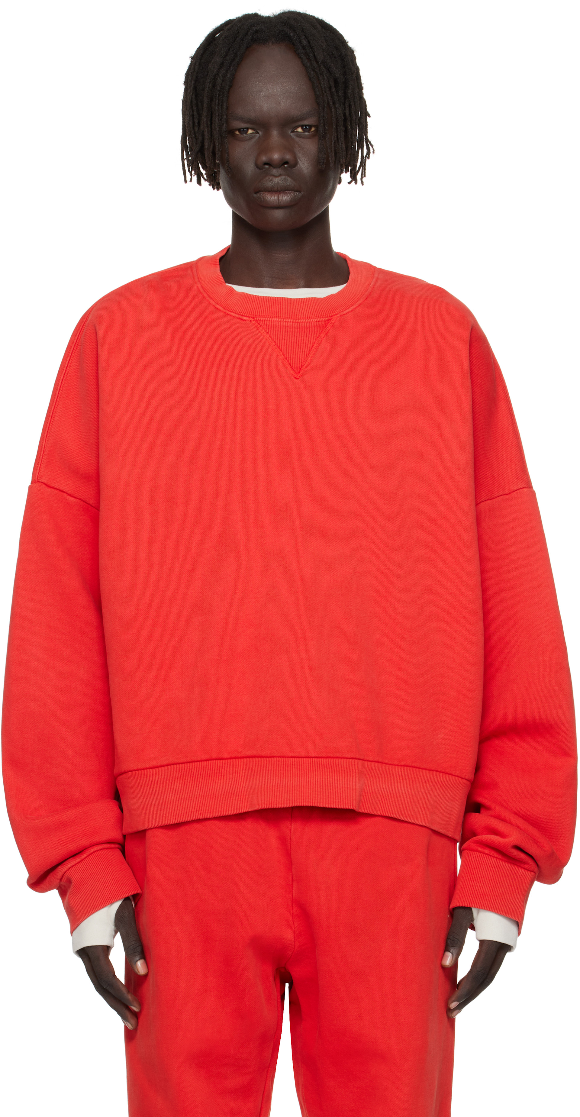 Entire Studios: Red Box Crew Sweatshirt | SSENSE Austria