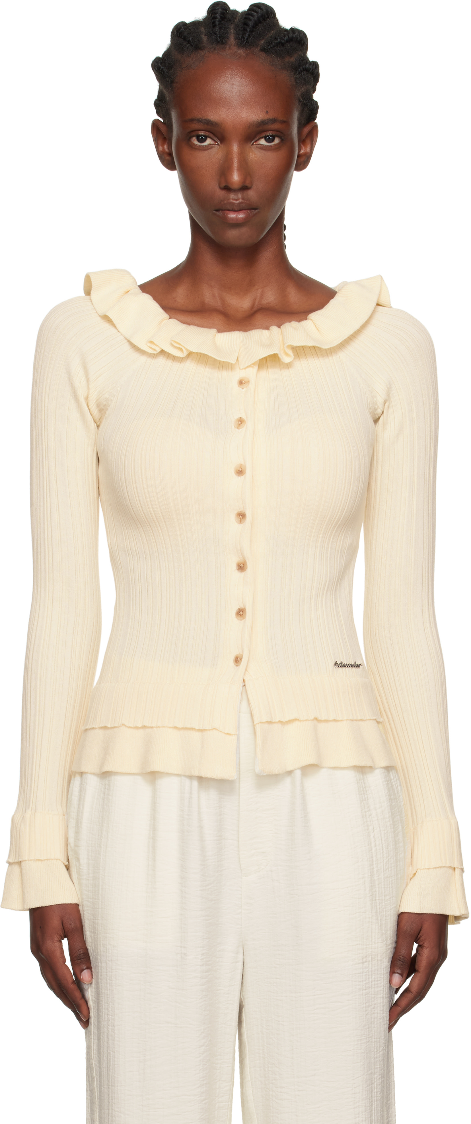 Holzweiler - Cardigan Ripple beige