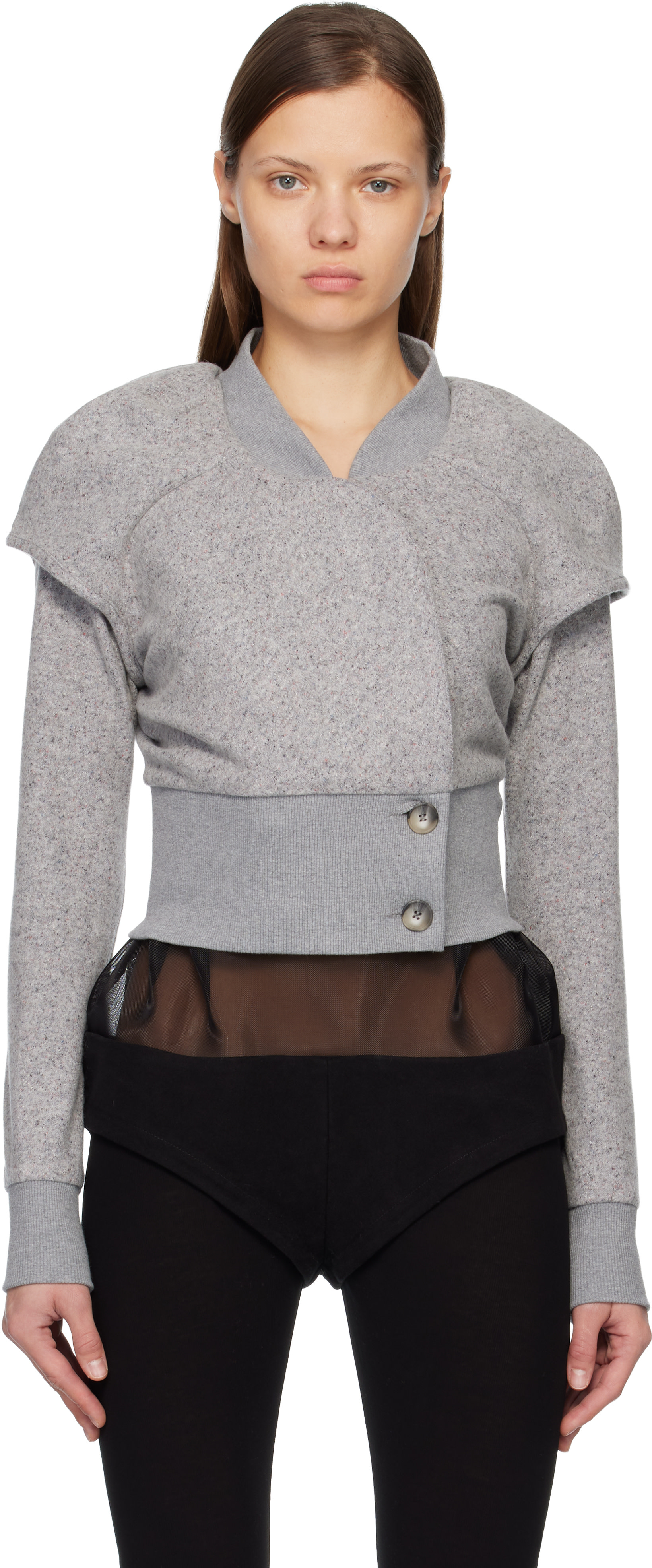 Kiko Kostadinov: Gray Lauterbach Jersey Jacket | SSENSE