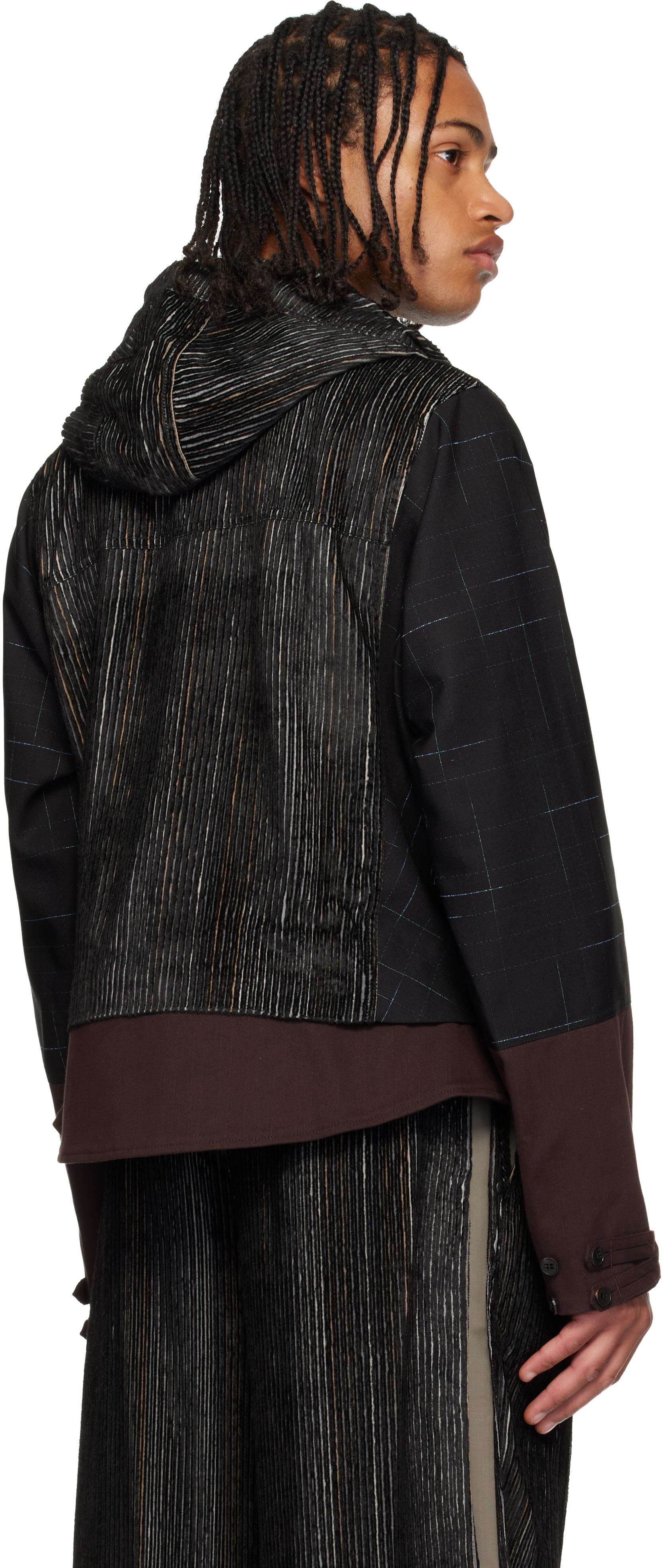 Kiko Kostadinov: Black Estike Hooded Jacket | SSENSE Thailand