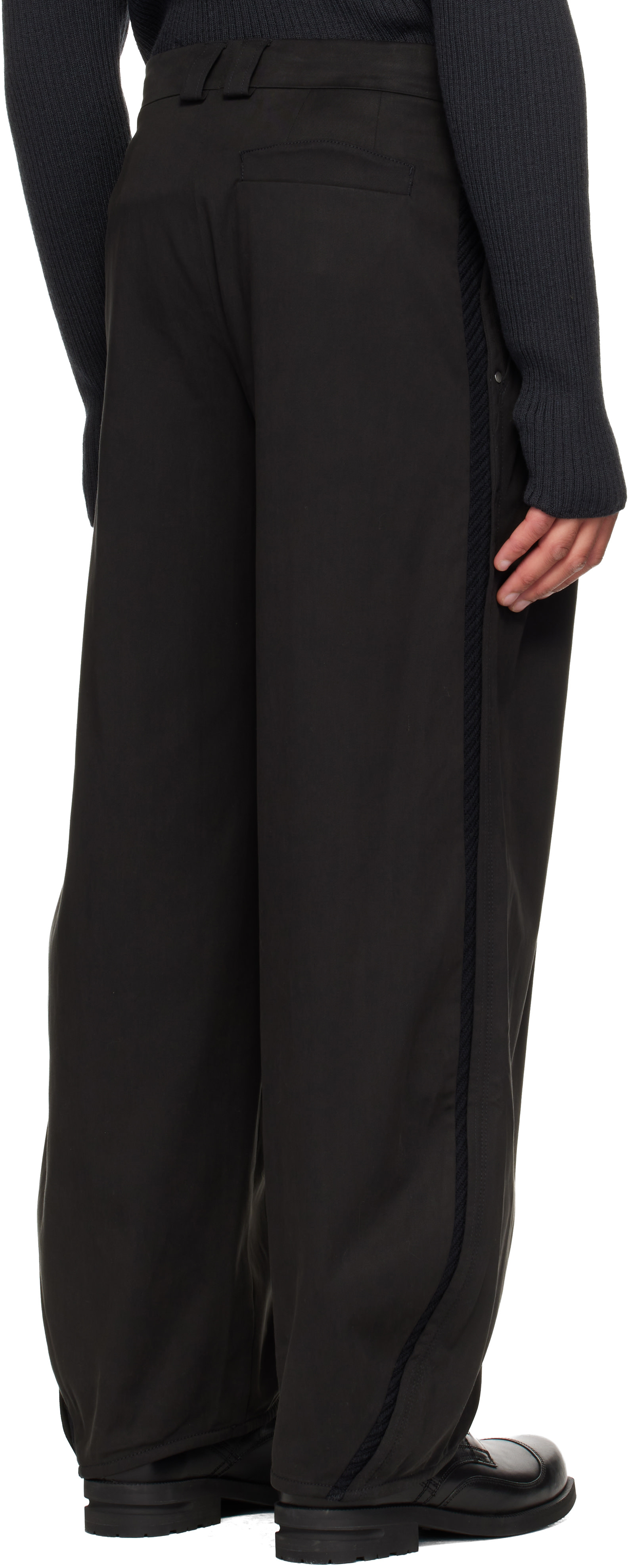Kiko Kostadinov: Black Halics Trousers | SSENSE Kiko Kostadinov: Black Halics Trousers | SSENSE