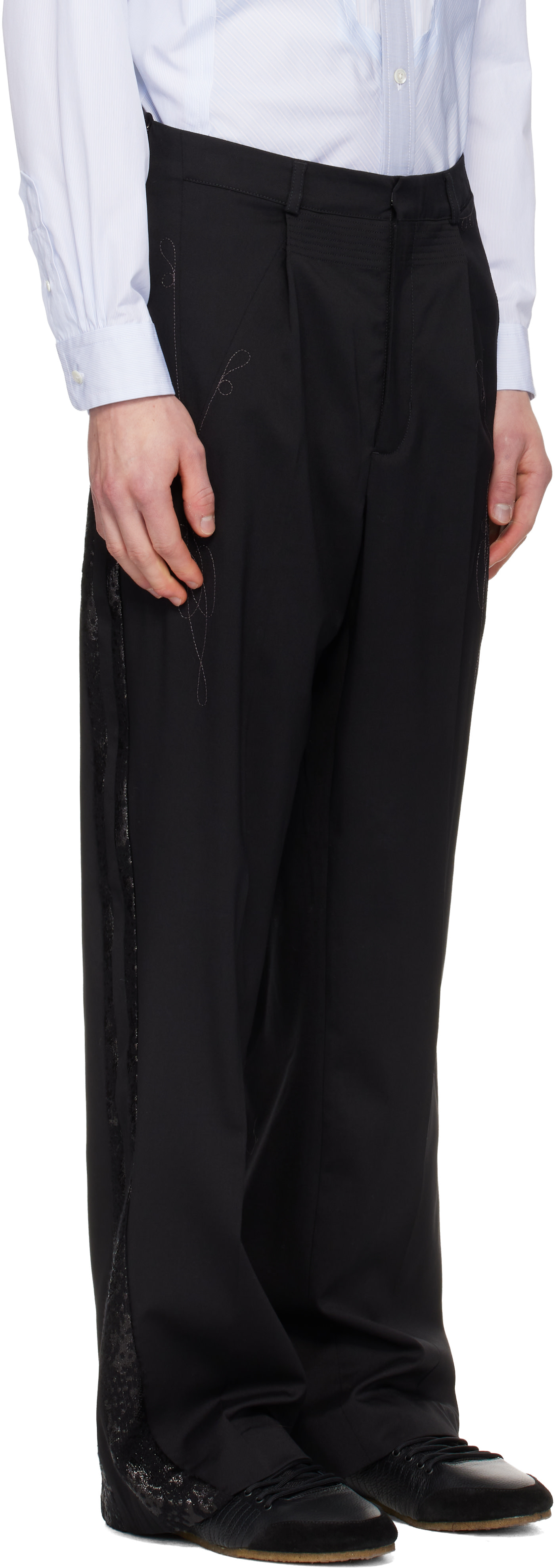 Kiko Kostadinov: Black Kormos Military Trousers | SSENSE