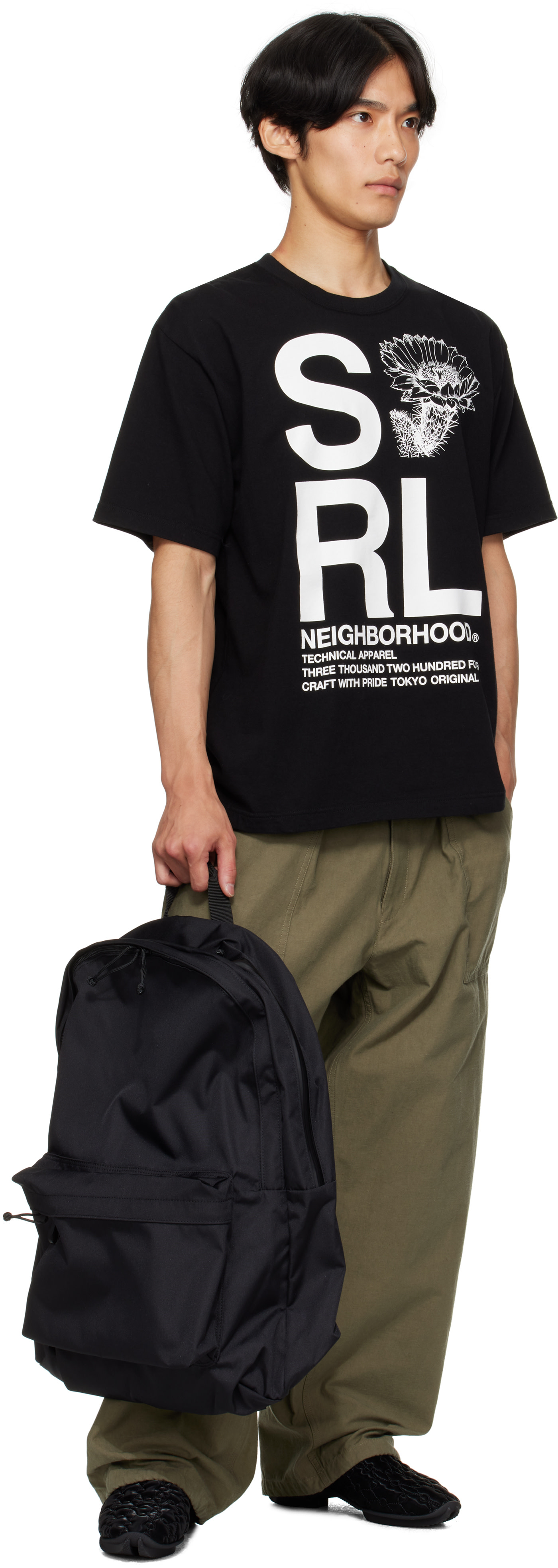 N.Hoolywood: Black PORTER Edition Extra Large Backpack | SSENSE