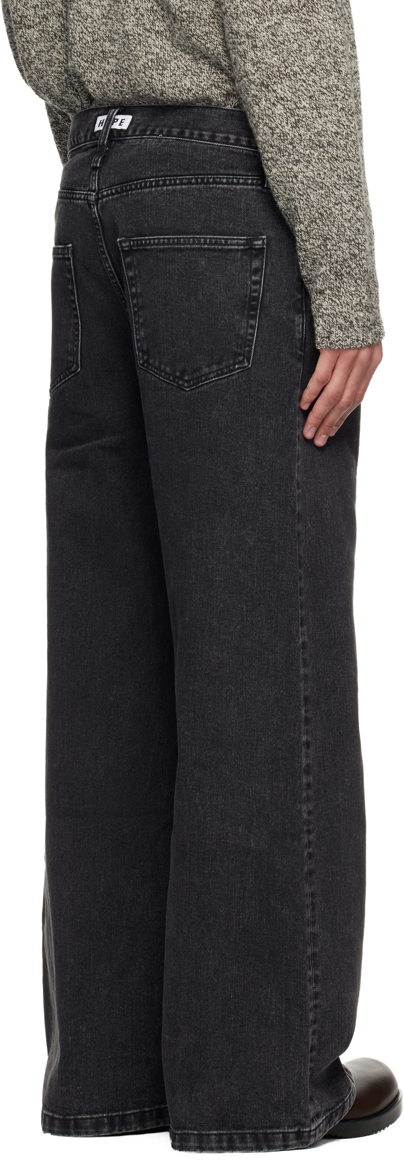 HOPE: Black Loose-Fit Criss Jeans | SSENSE Denmark