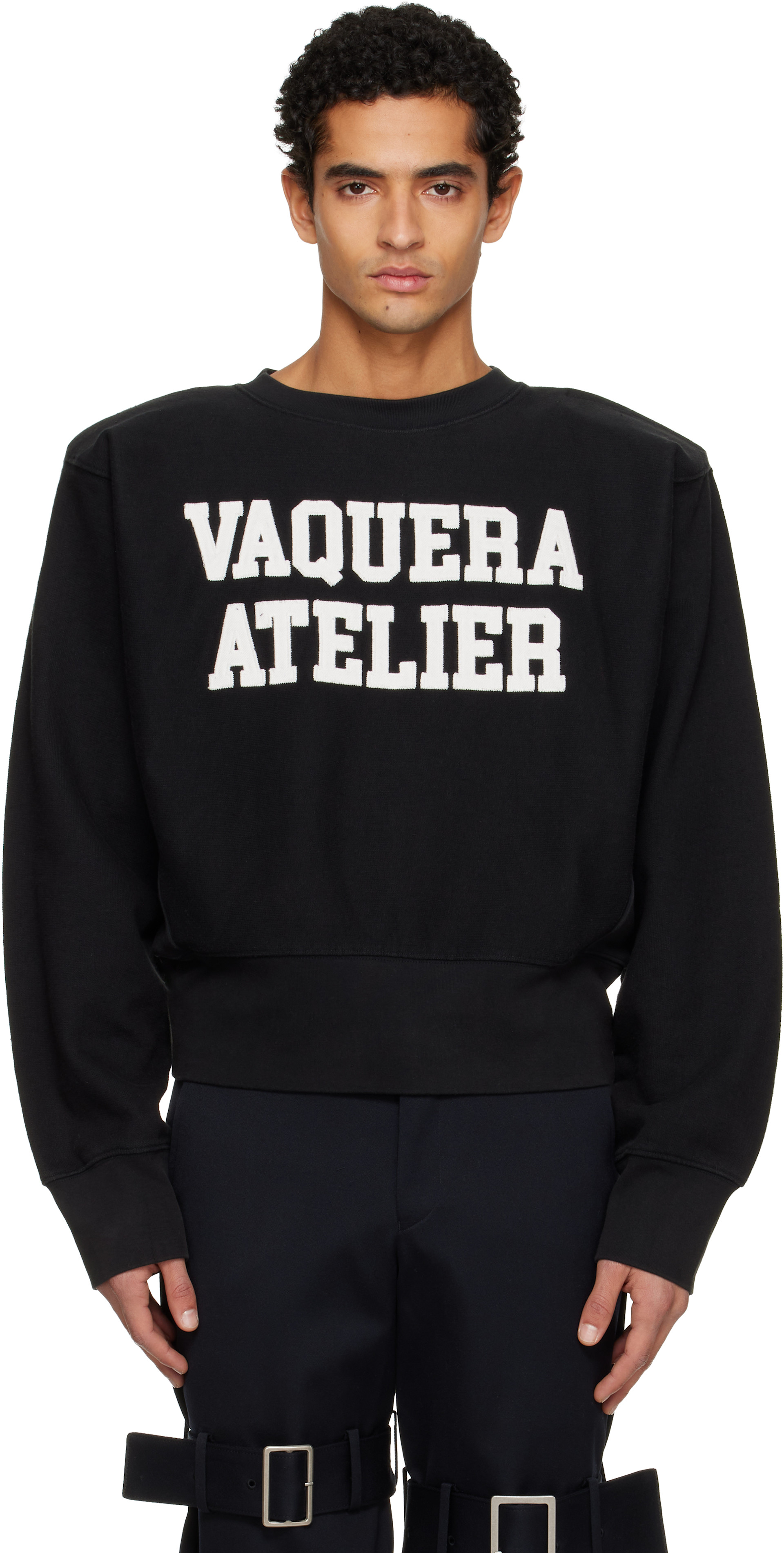 VAQUERA - Pull molletonné 'Vaquera Atelier' noir