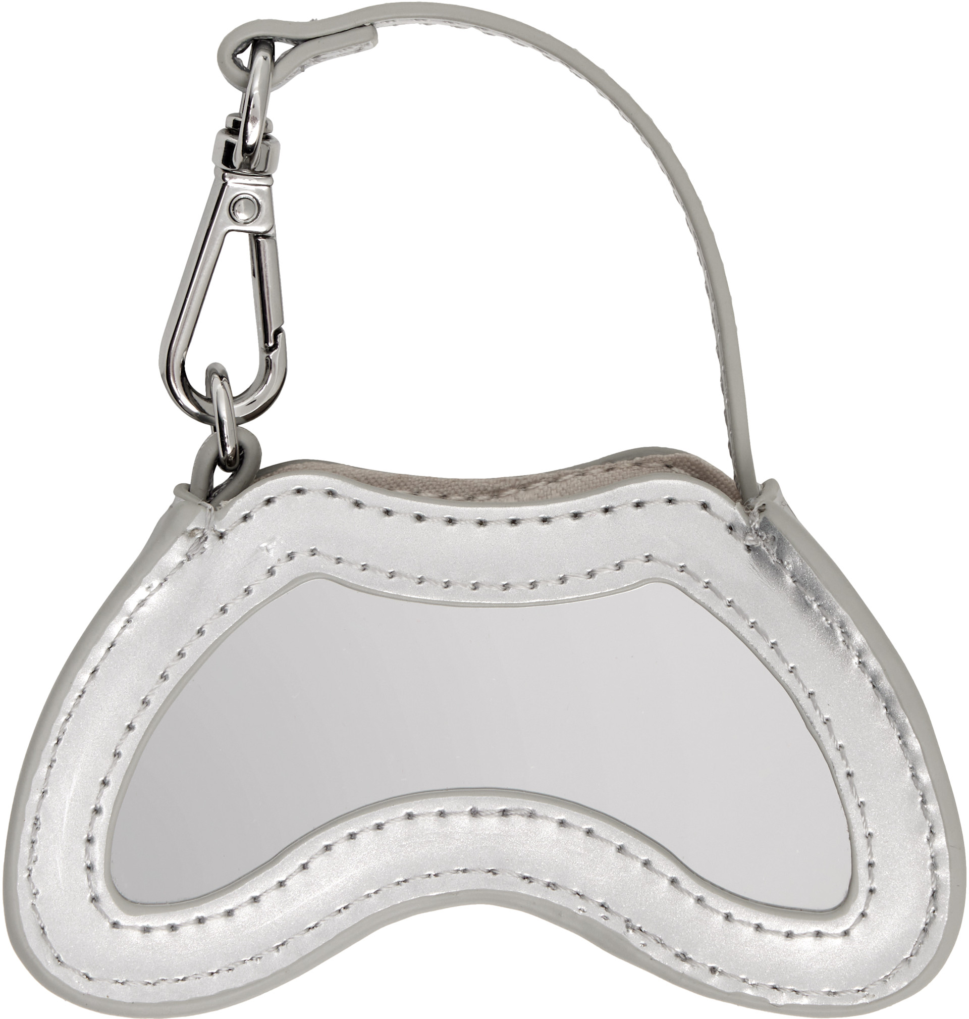 Diesel - Breloque pour sac Play argentée