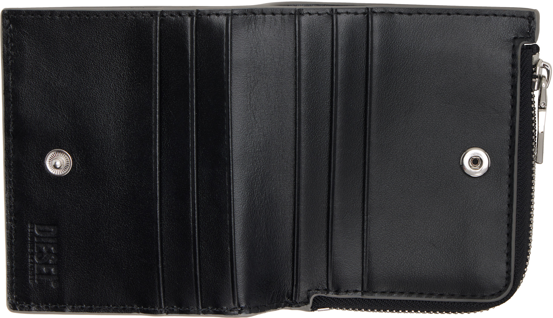 Diesel: シルバー 1dr Bifold Zip L 財布 | SSENSE 日本